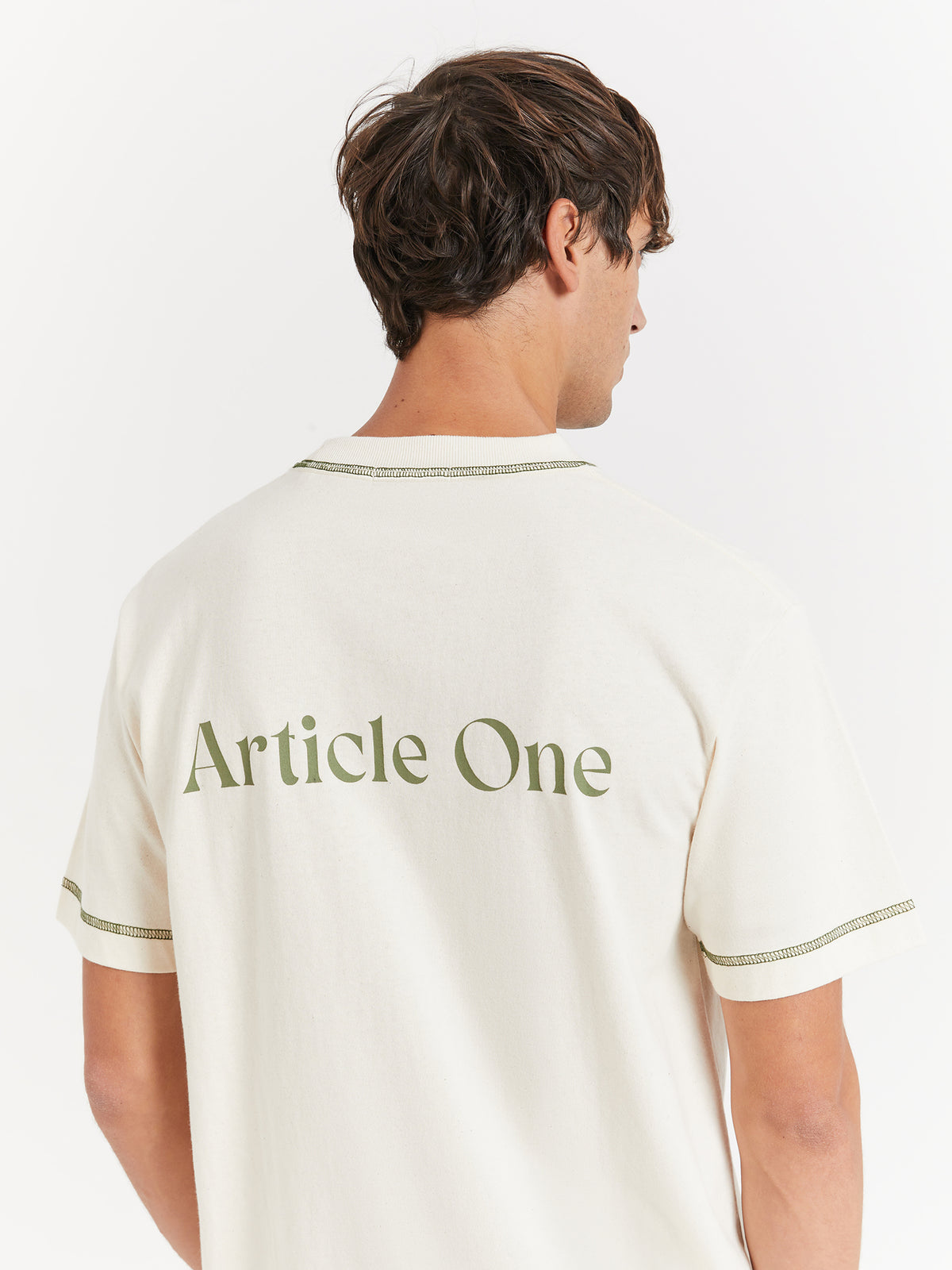 Article One Legacy Logo T-Shirt in Natural | Natural