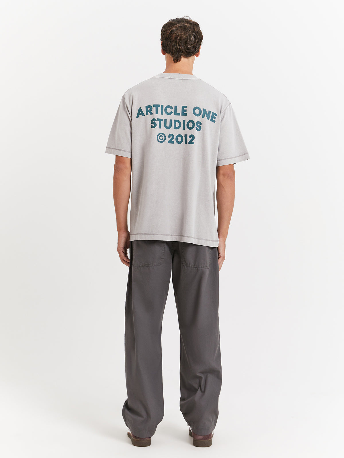 Article One Studio Logo T-Shirt in Grey | Grey