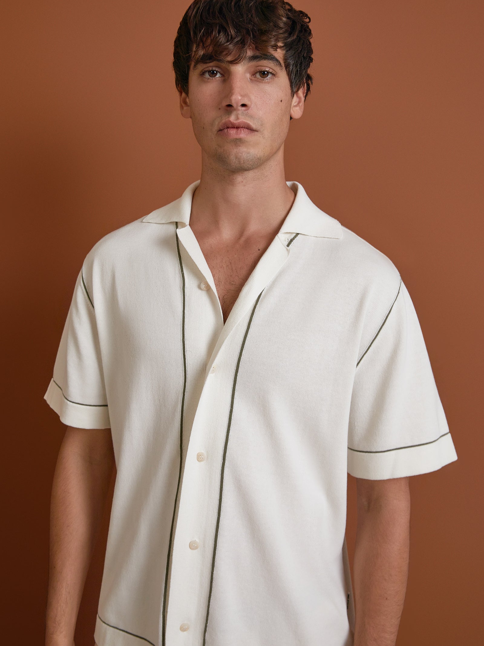 Albius Knit Shirt in Natural - Glue Store
