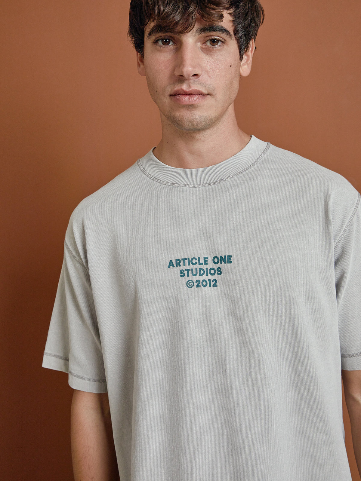 Article One Studio Logo T-Shirt in Grey | Grey