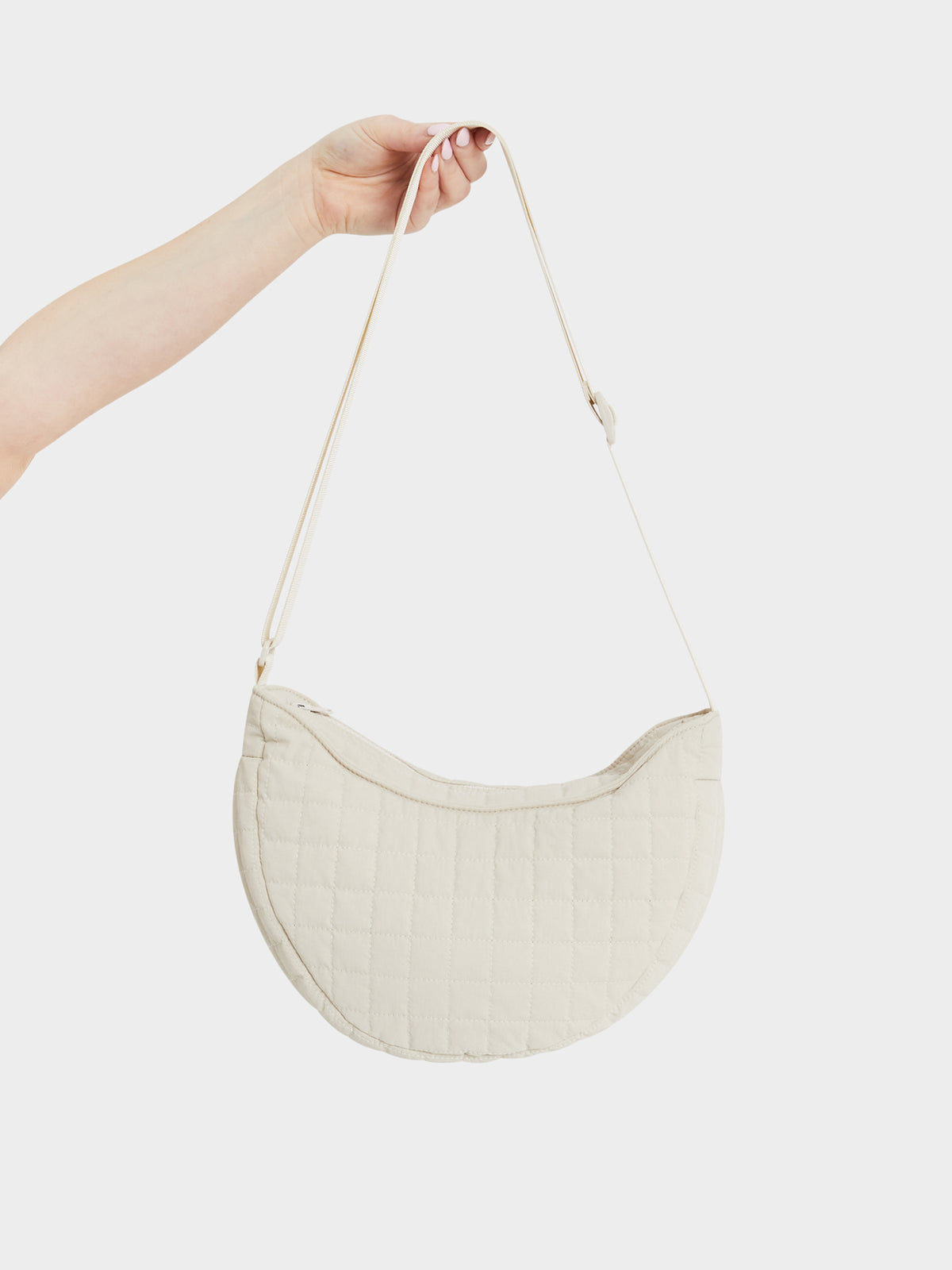 Beyond Her Mini Quilted Shoulder Bag in Beige | Beige