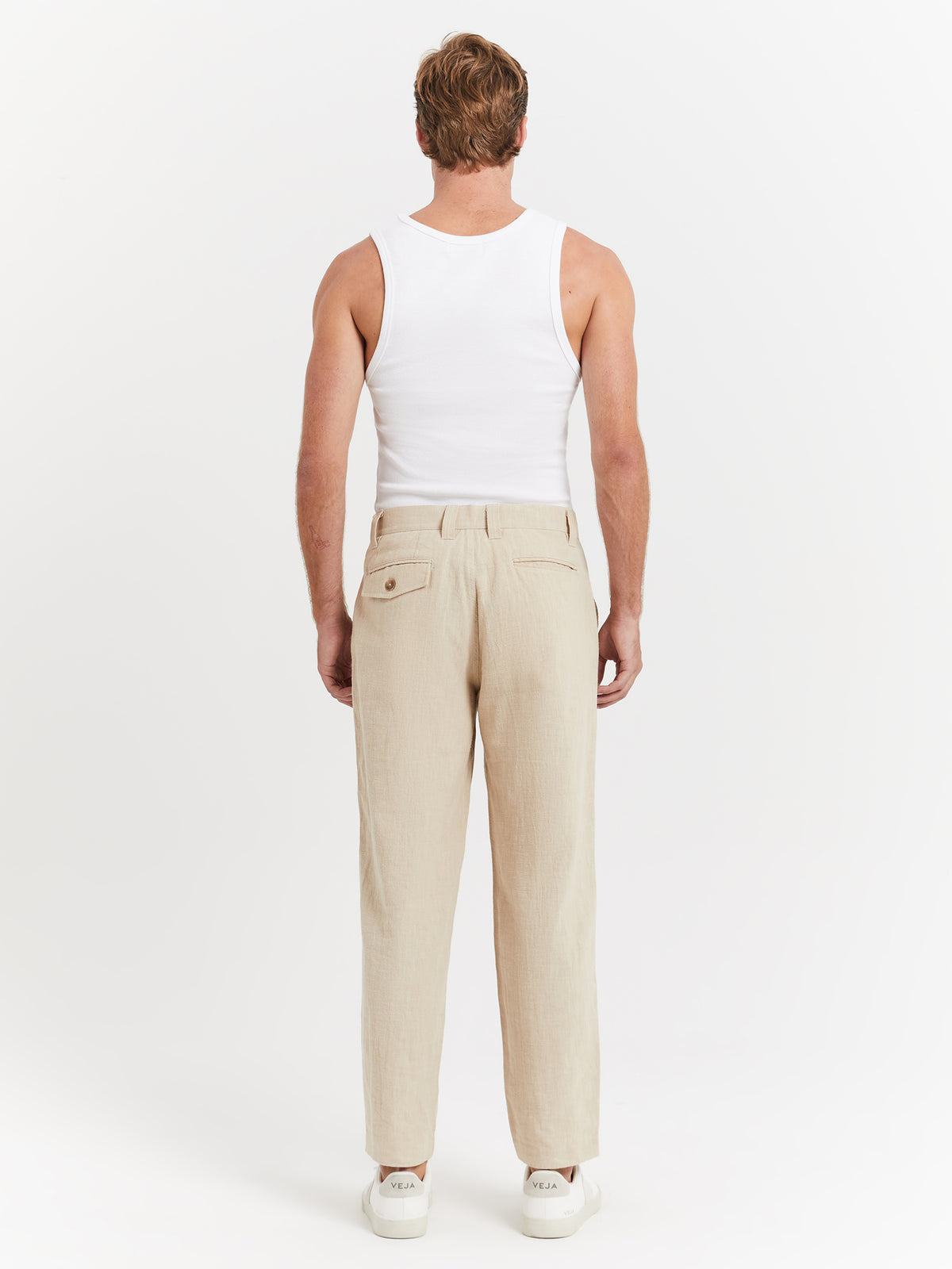 Article One Giles Tailored Pants in Ivory | Ivory