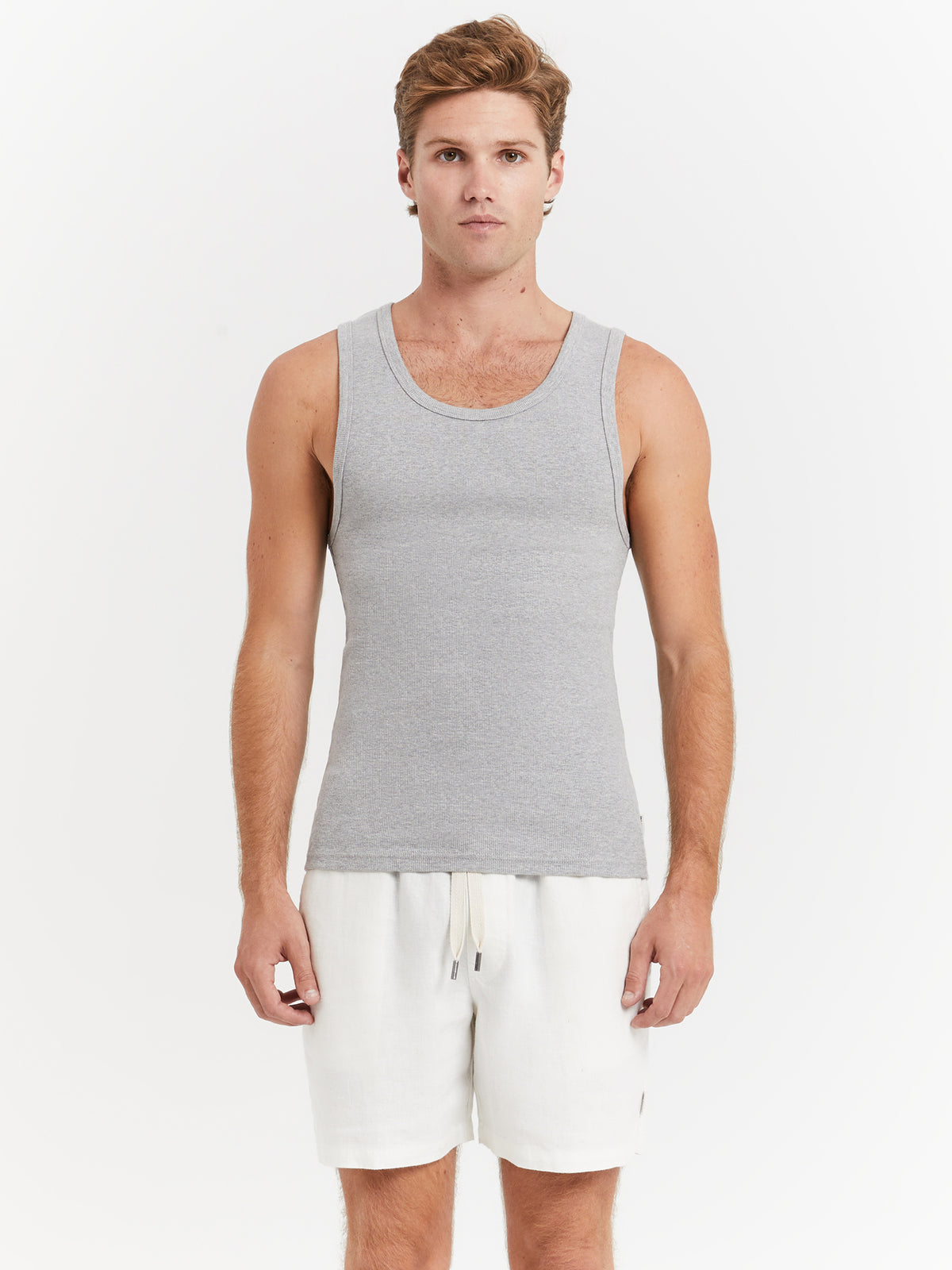 Article One Classic Singlet in Grey Marle | Grey Marle