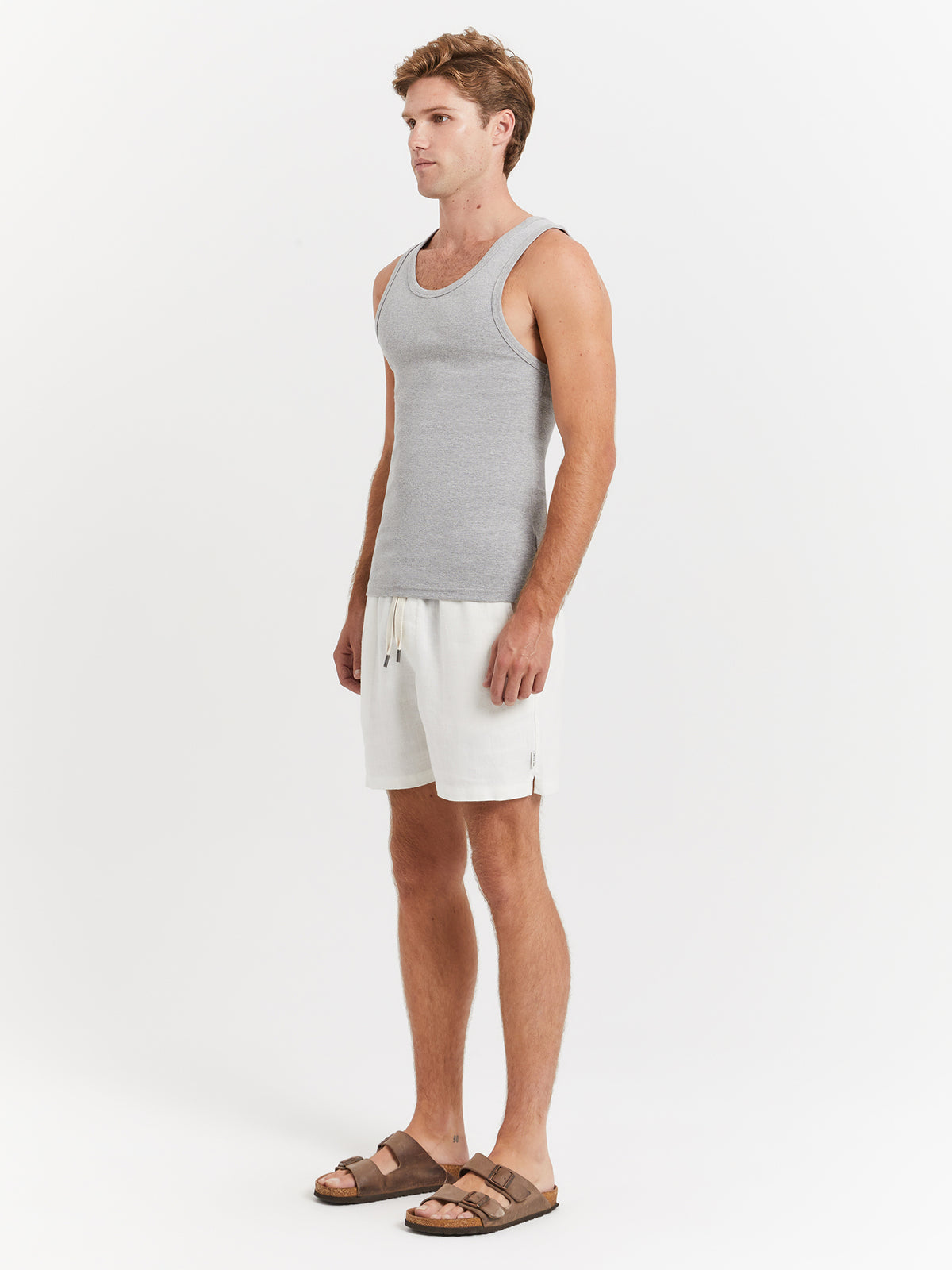 Article One Classic Singlet in Grey Marle | Grey Marle