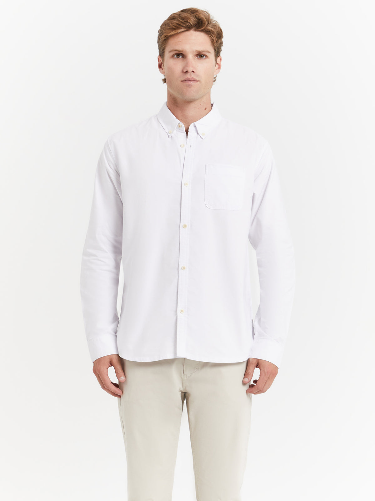 Article One Carson Shirt in White | White