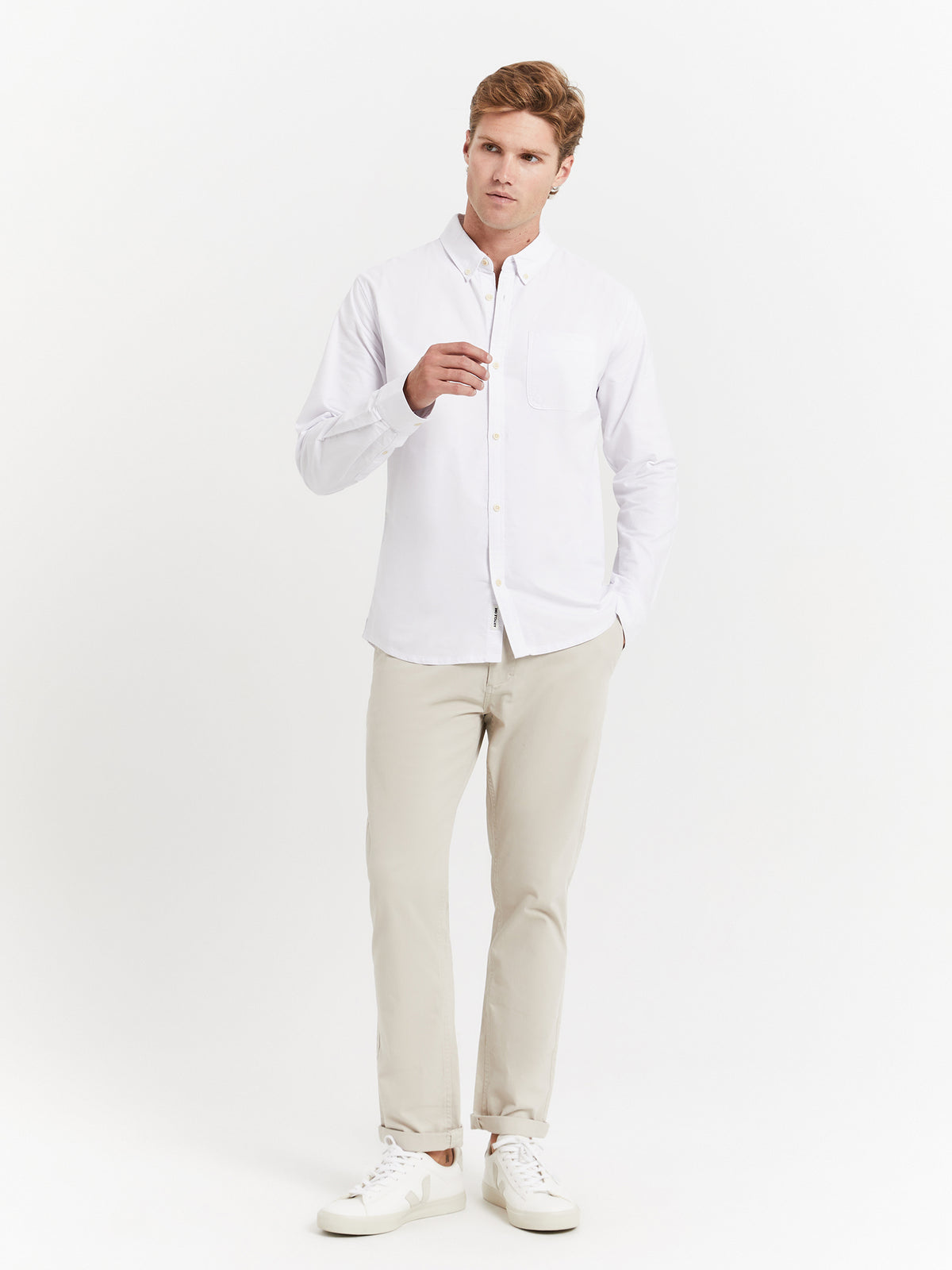 Article One Carson Shirt in White | White