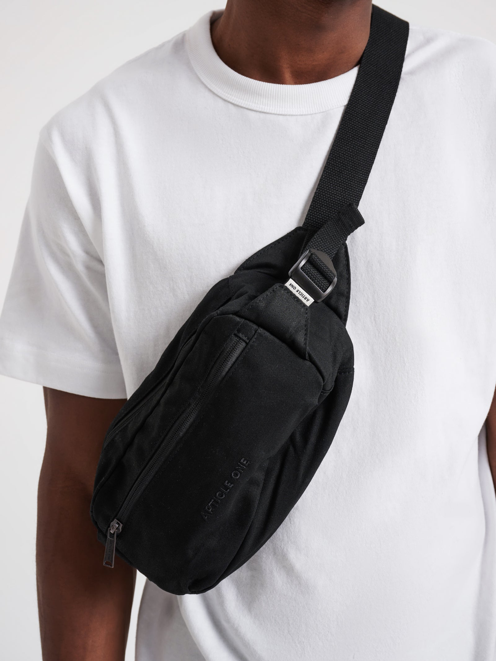 Essentials Small Cross Body Bag in Black - Glue Store