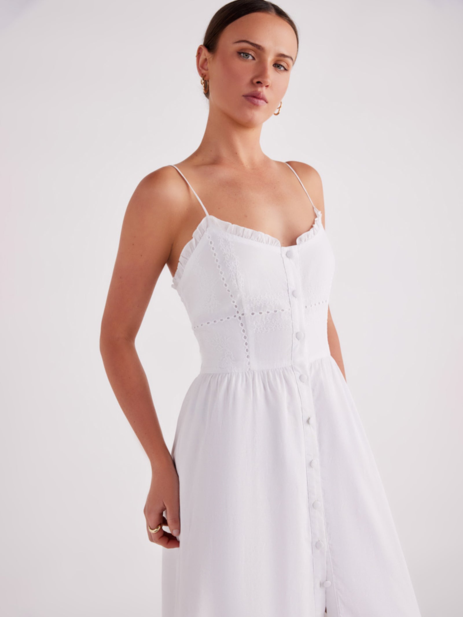 Astrid Maxi Dress In White