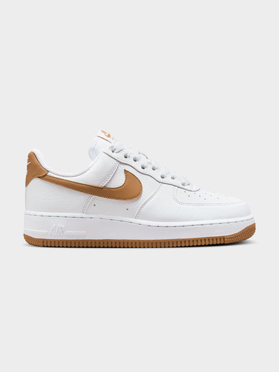 Womens Air Force 1 07 In White/Flax