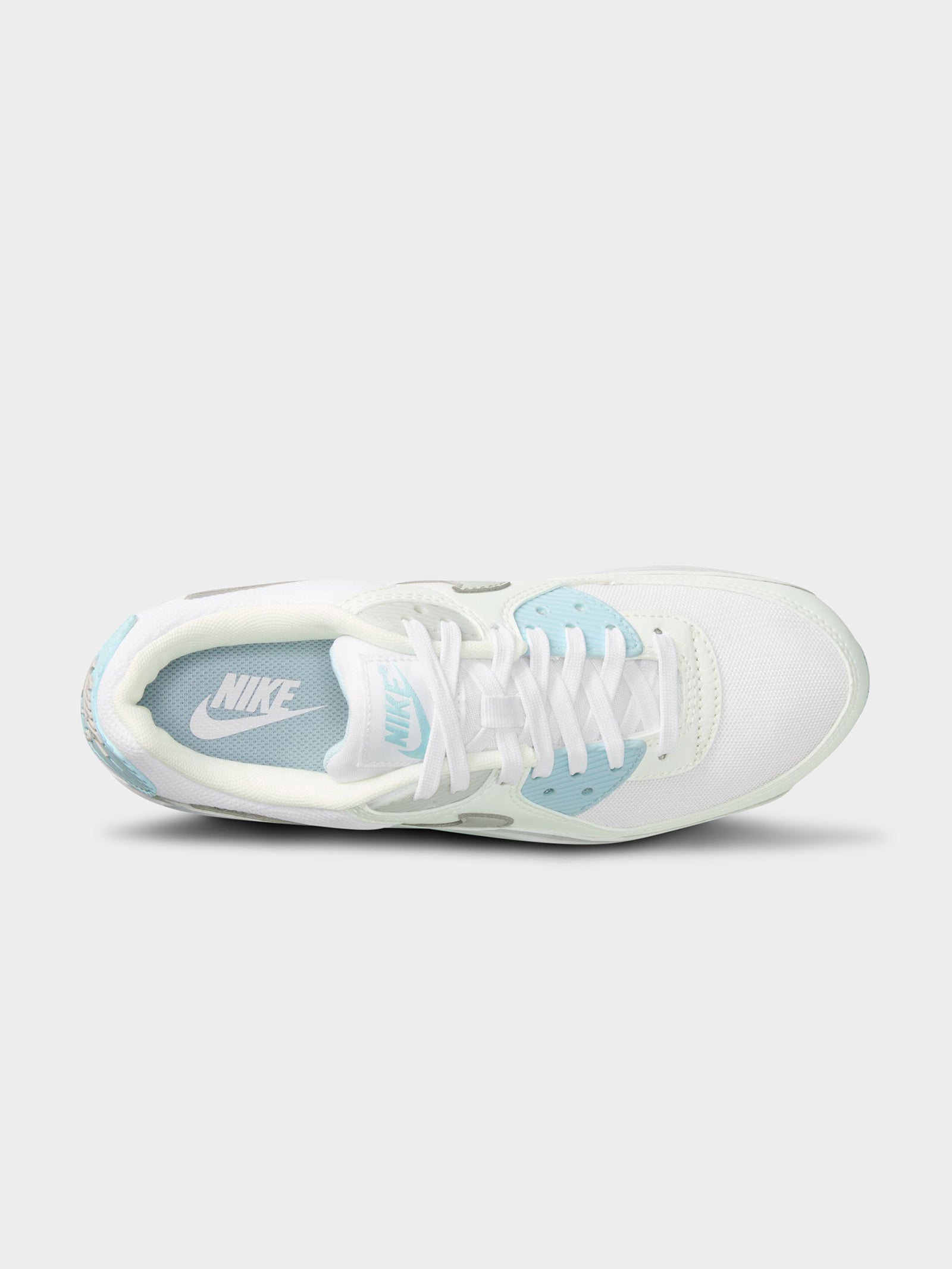 Womens Air Max 90 In White & Glacier Blue