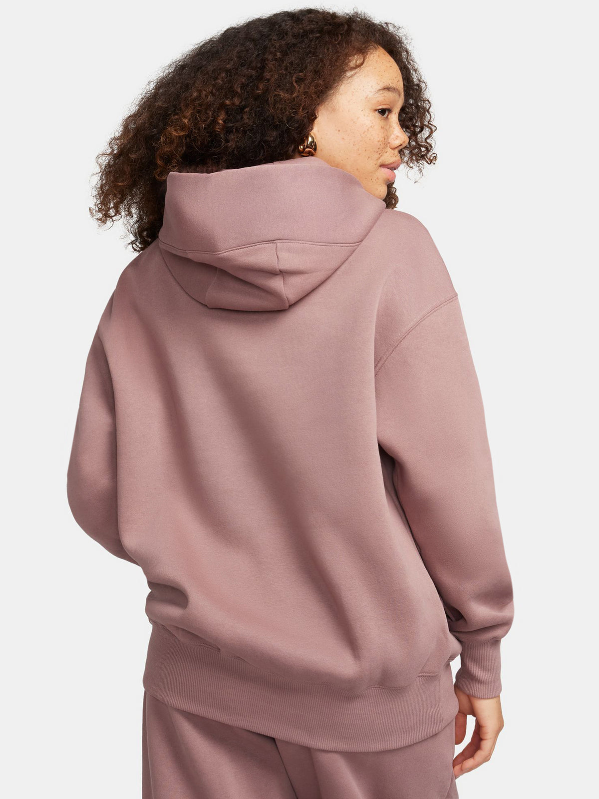 Nike Phoenix Fleece OS Hoodie | Smokey Mauve/Black