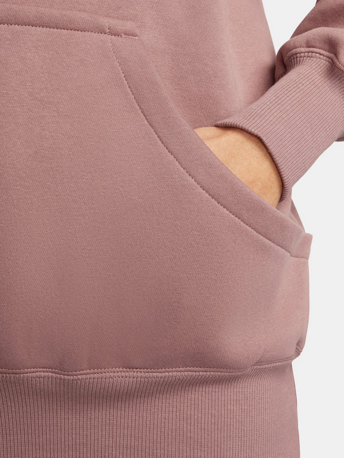 Nike Phoenix Fleece OS Hoodie | Smokey Mauve/Black