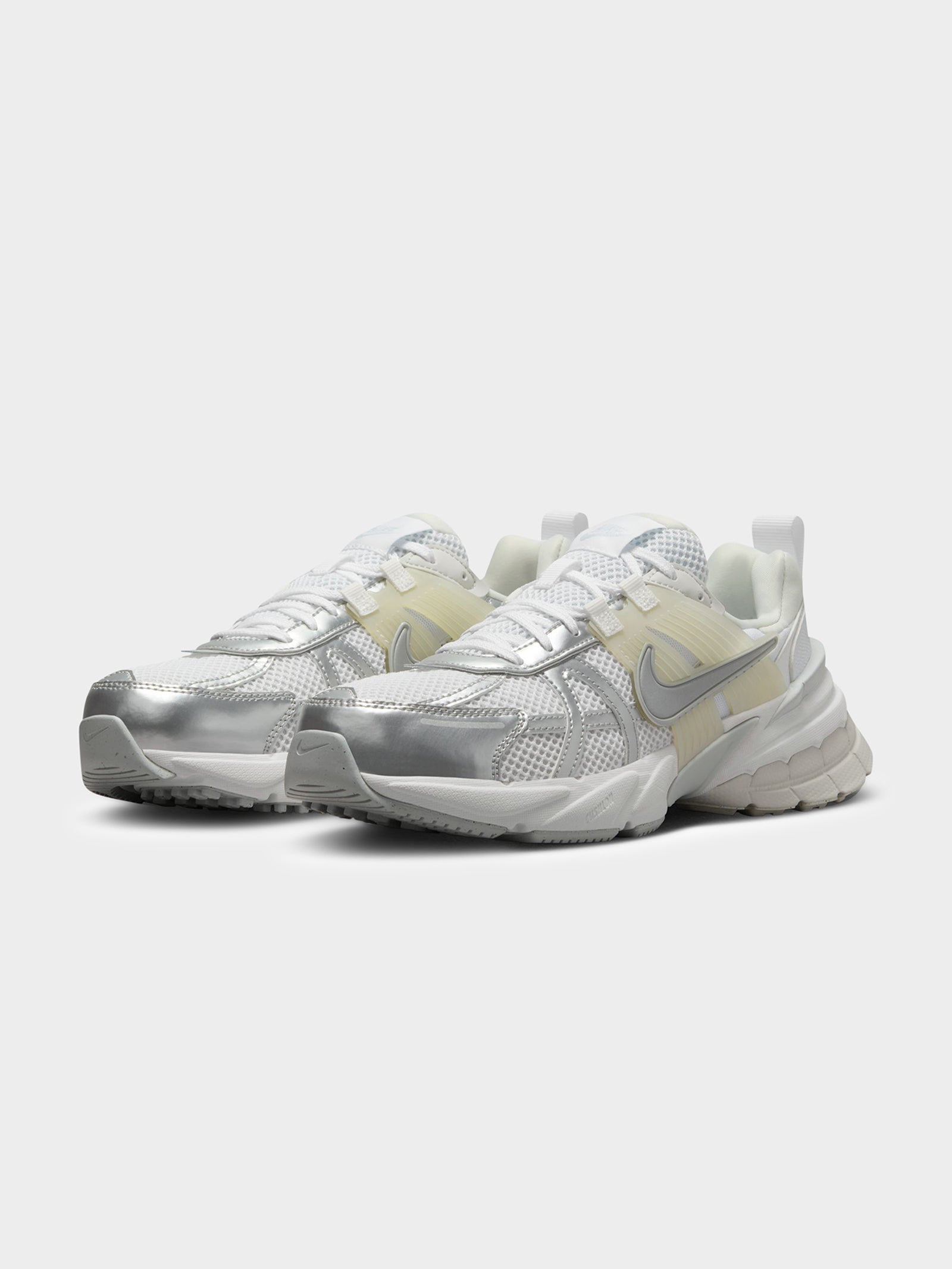 Womens Nike V2K Run In White & Silver Tint