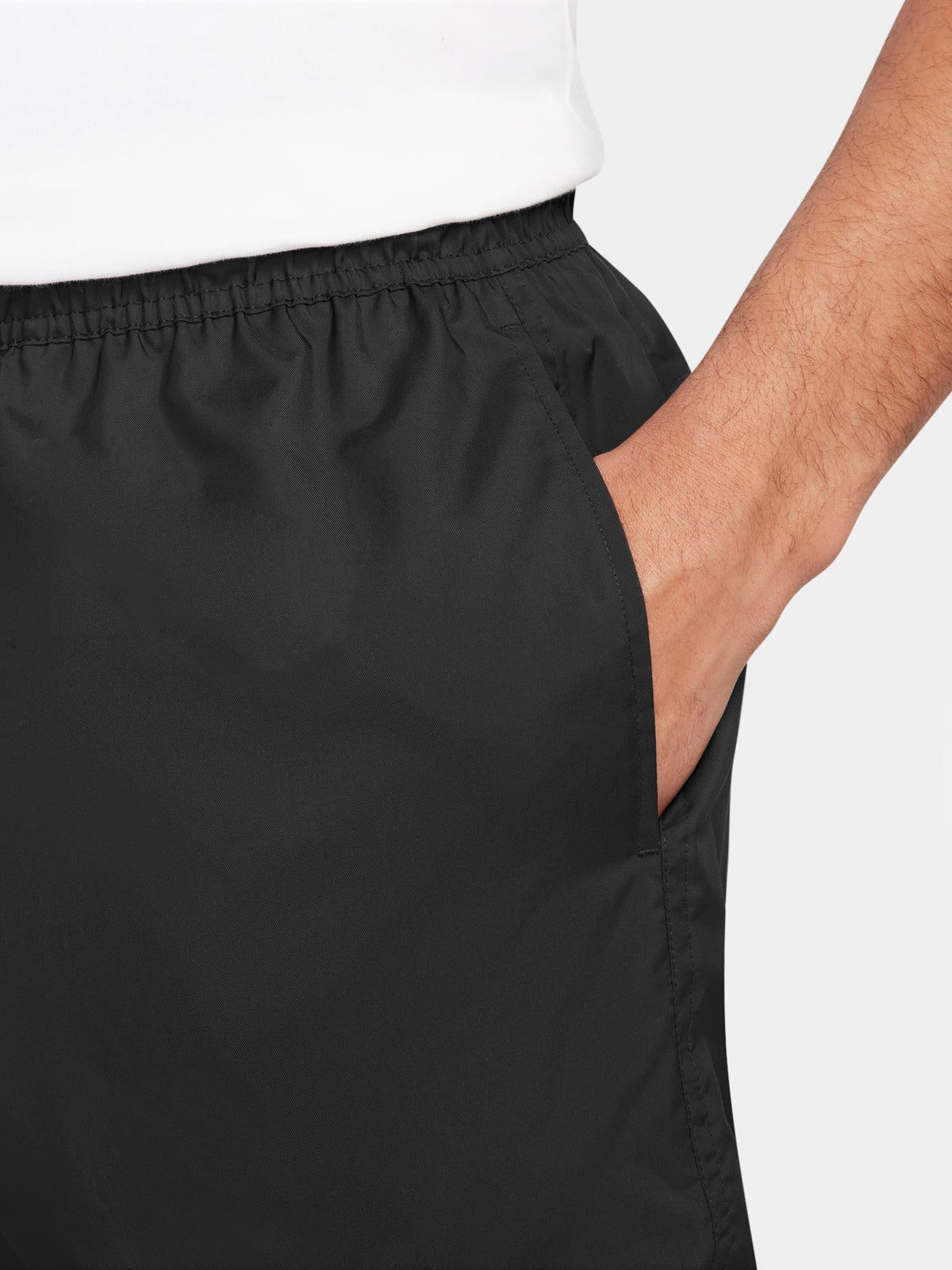 Nike Club Woven Flow Shorts in Black & White | Black/White