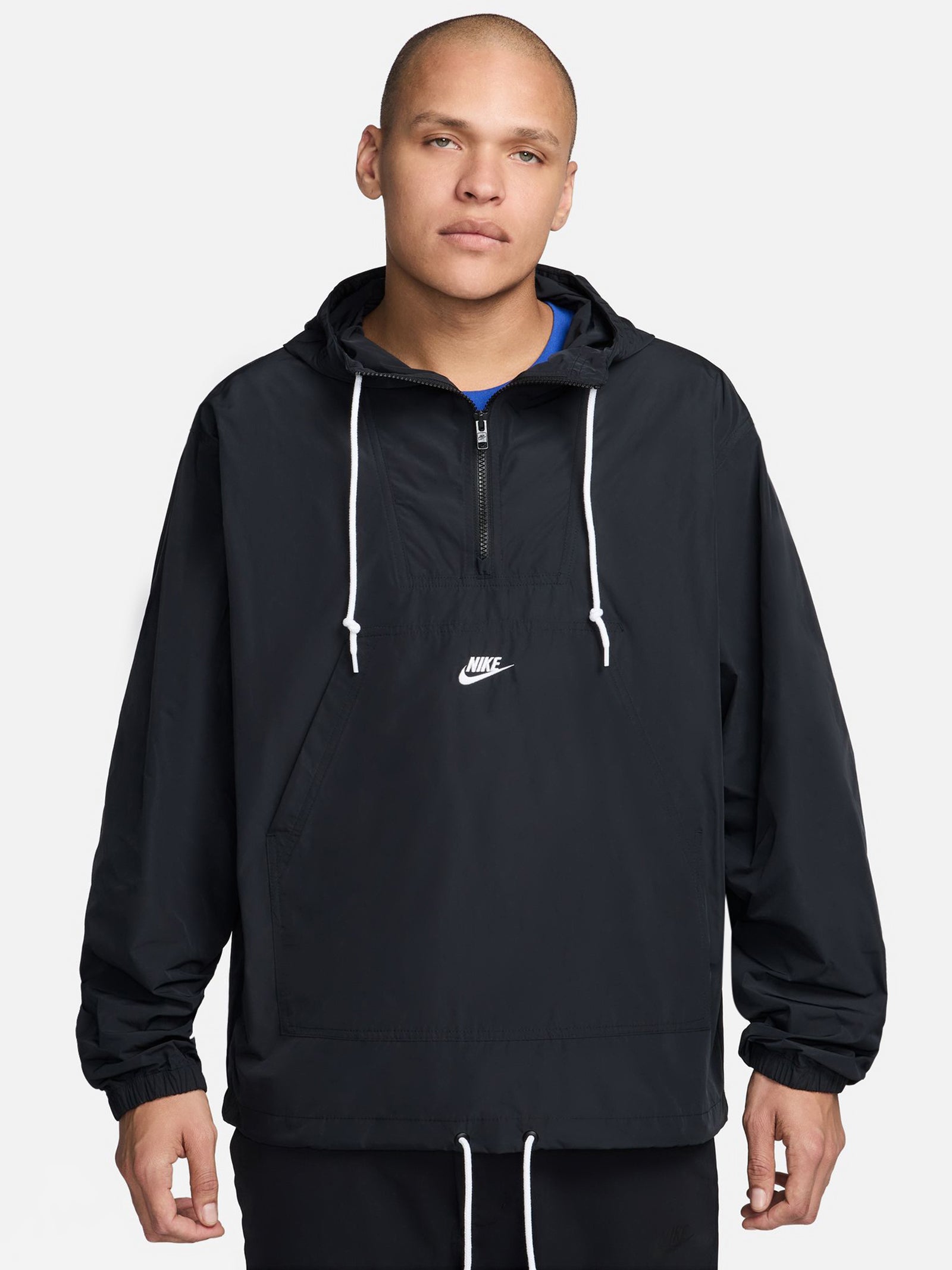 Nike Club Marina Anorak Jacket Black/white | Glue Store