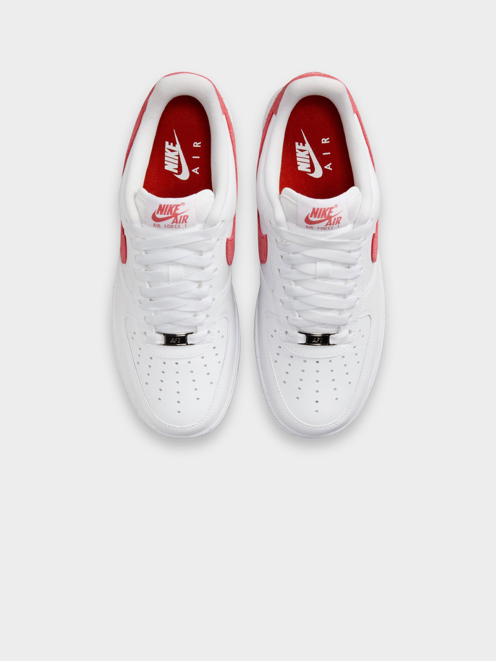 Womens Air Force 1 '07 Sneakers in White, Team Red & Dragon Red