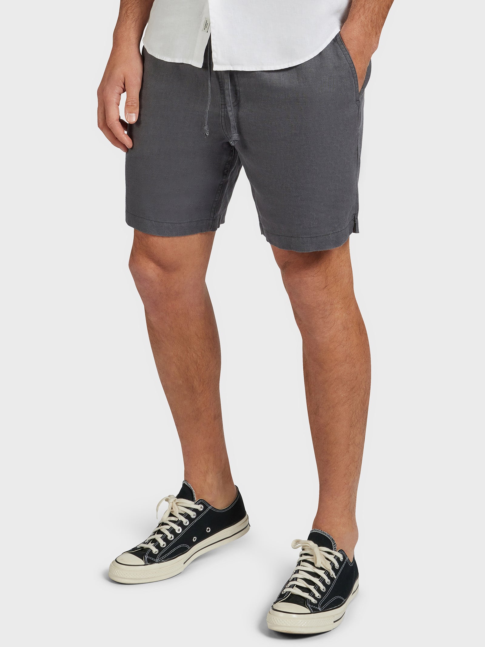 Grey linen clearance shorts