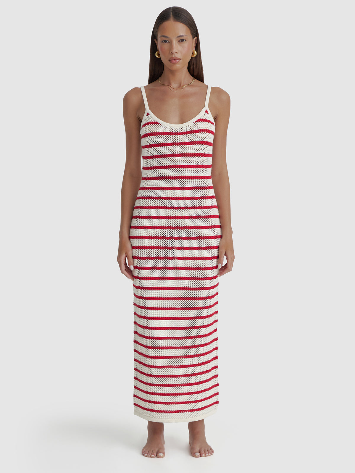 4th & Reckless Brittany Dress | Cherry Stripe