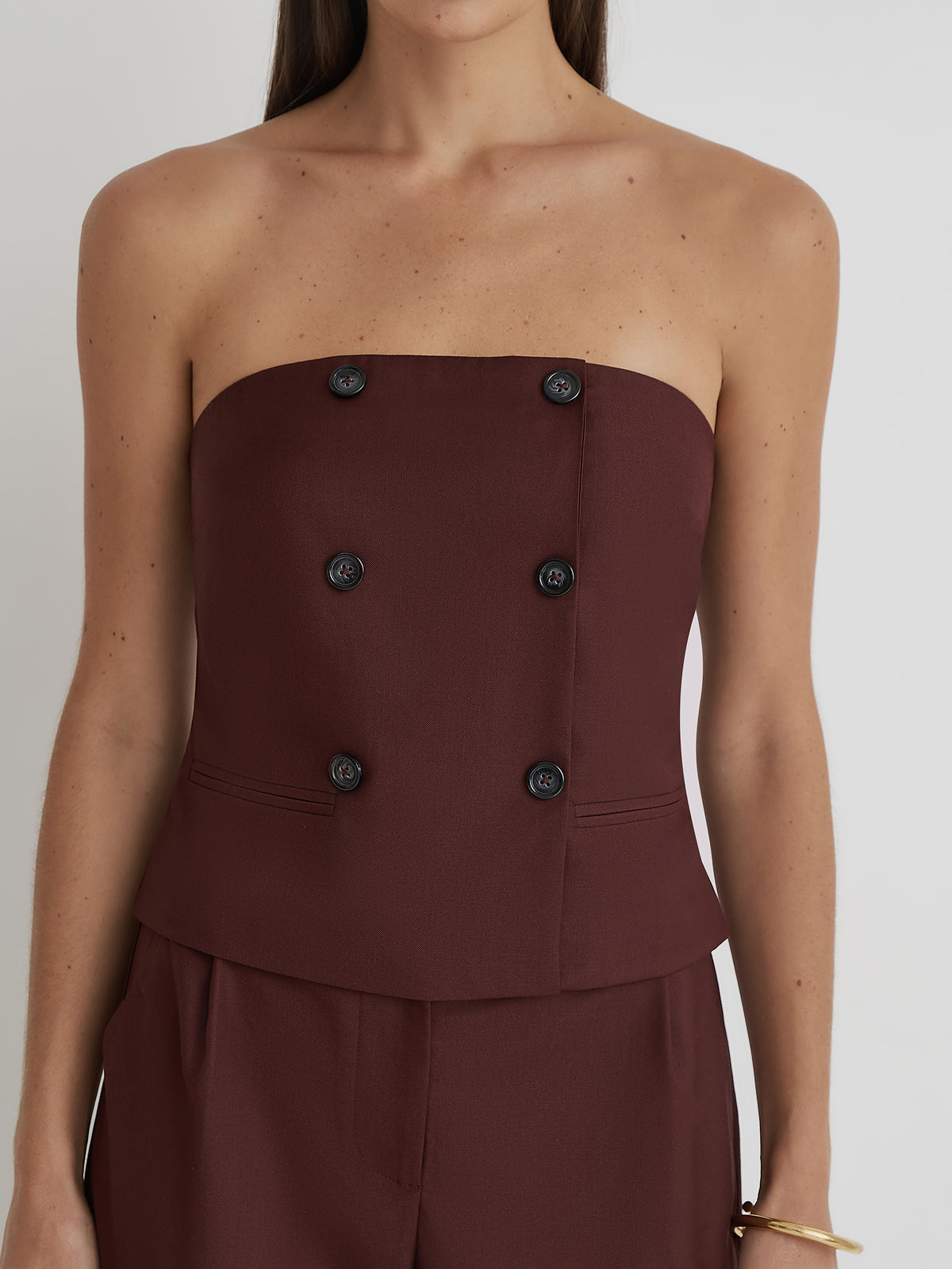 4th & Reckless Crea Corset In Brown | Brown