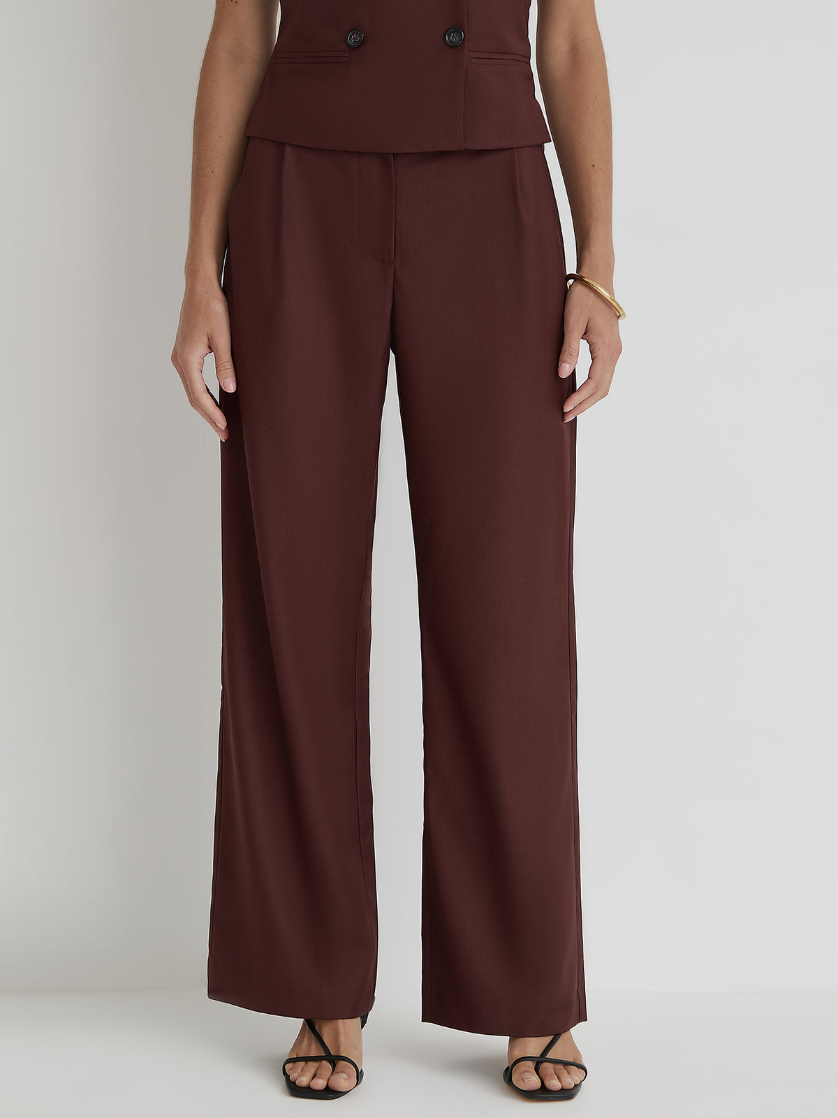 4th & Reckless Crea Trouser In Brown | Brown