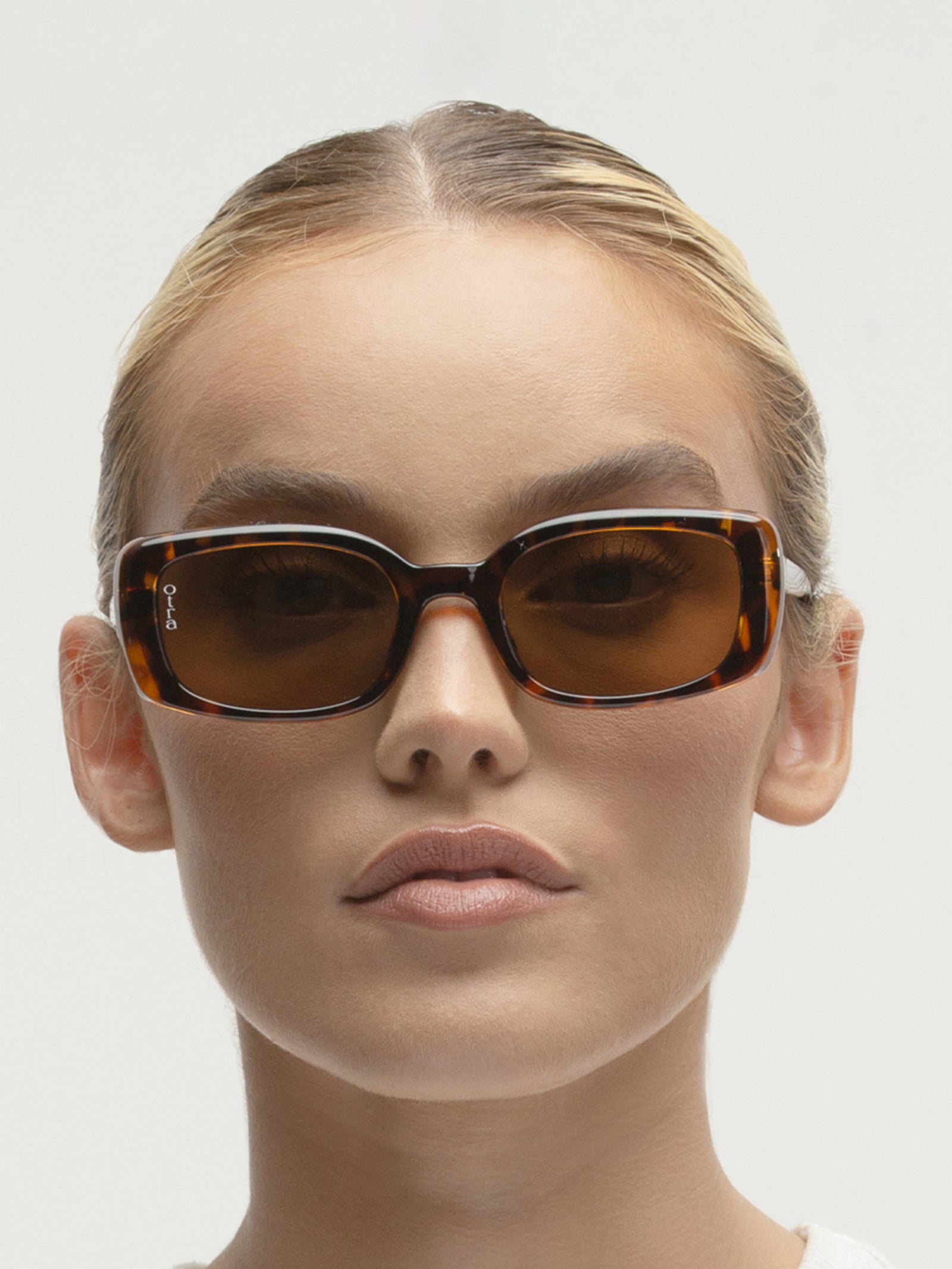 Otra Daisy Sunglasses In Tortoiseshell And Brown Tortbrown Glue Store 3397