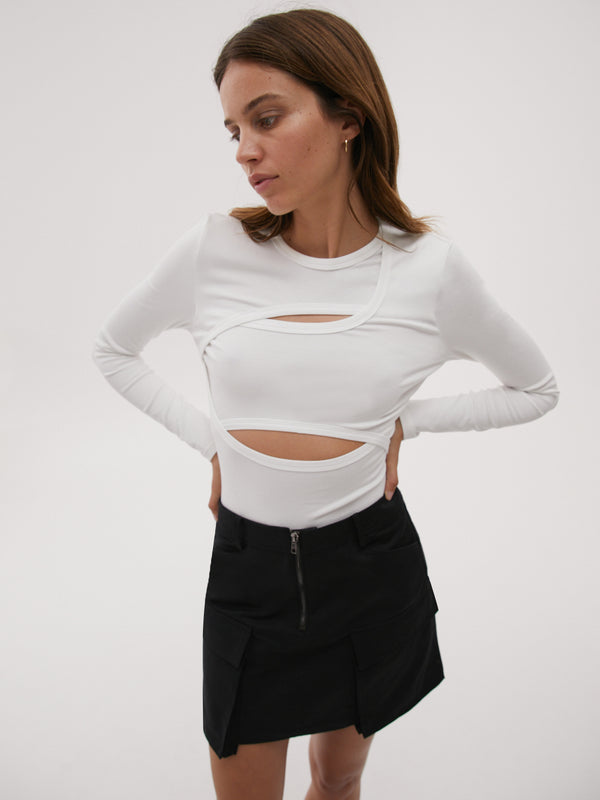 Misha urban Darcee Top in Ivory Ivory | Glue Store