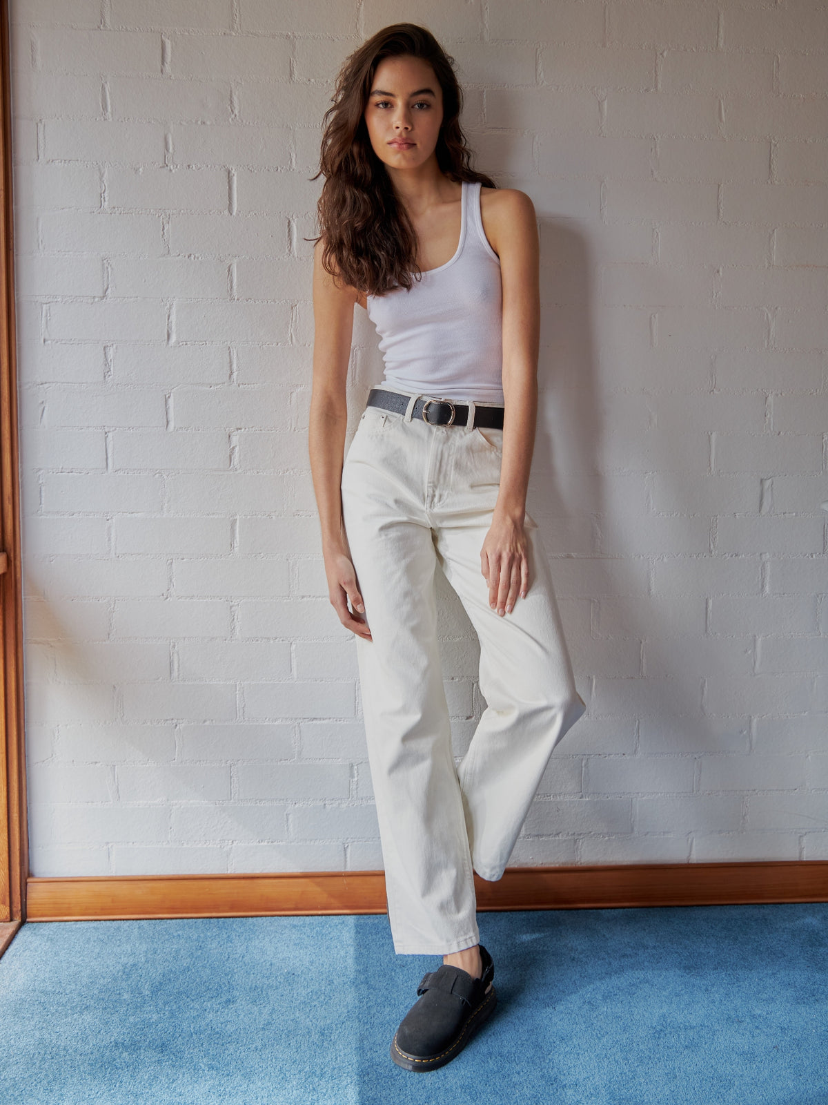 Beyond Her Carmen Tank Top in White | White