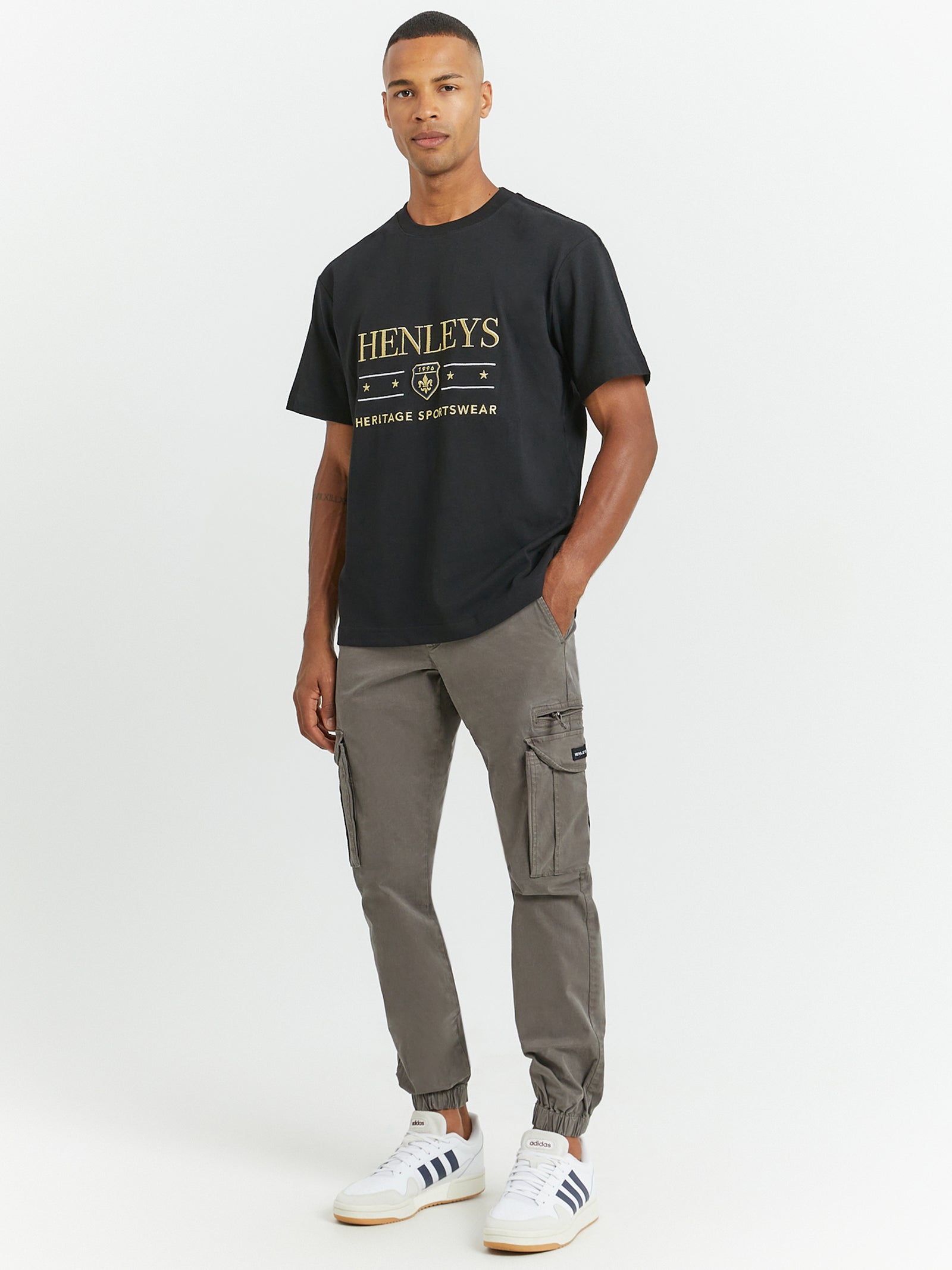 Henleys Academic T-Shirt Black | Glue Store