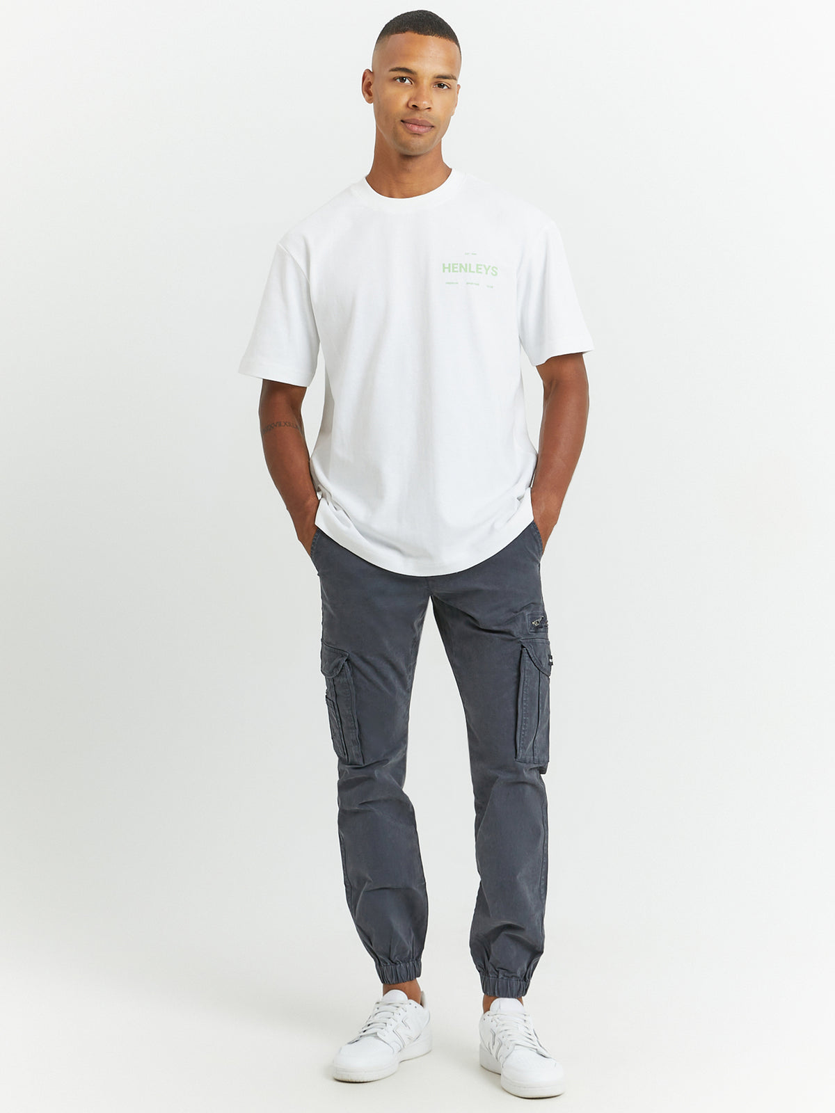 Henleys Initial T-Shirt | White