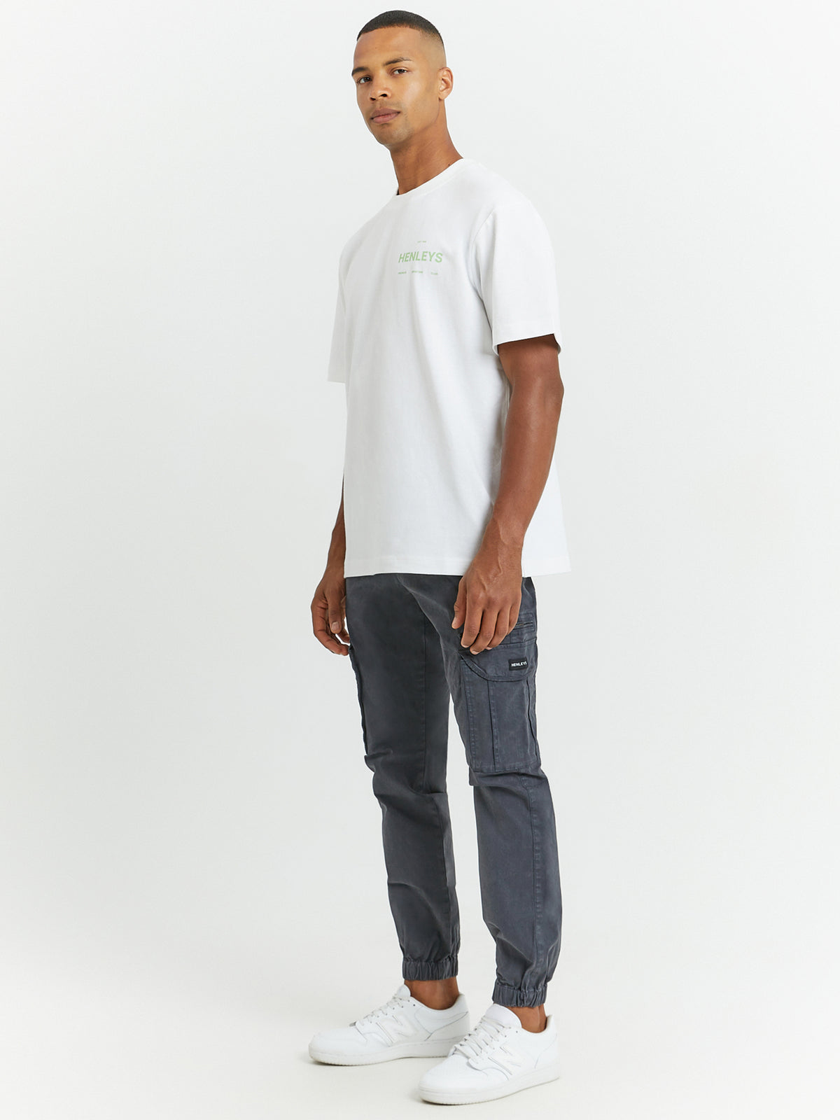 Henleys Initial T-Shirt | White