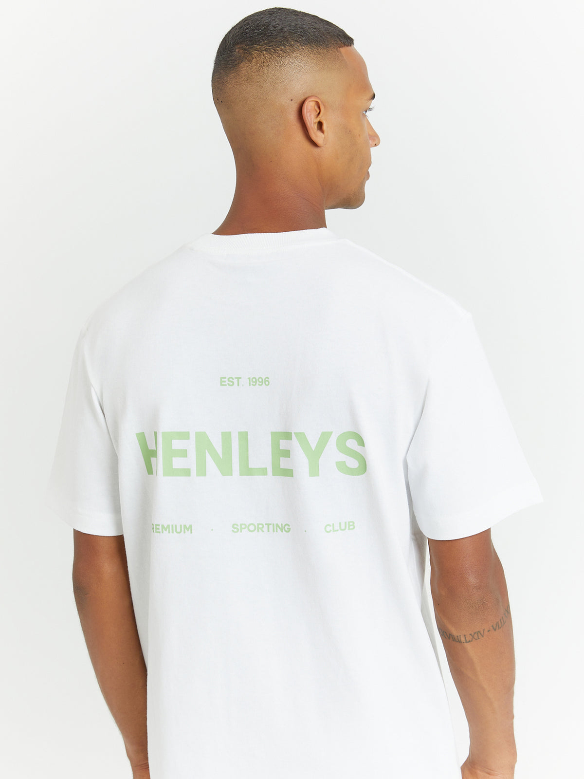 Henleys Initial T-Shirt | White