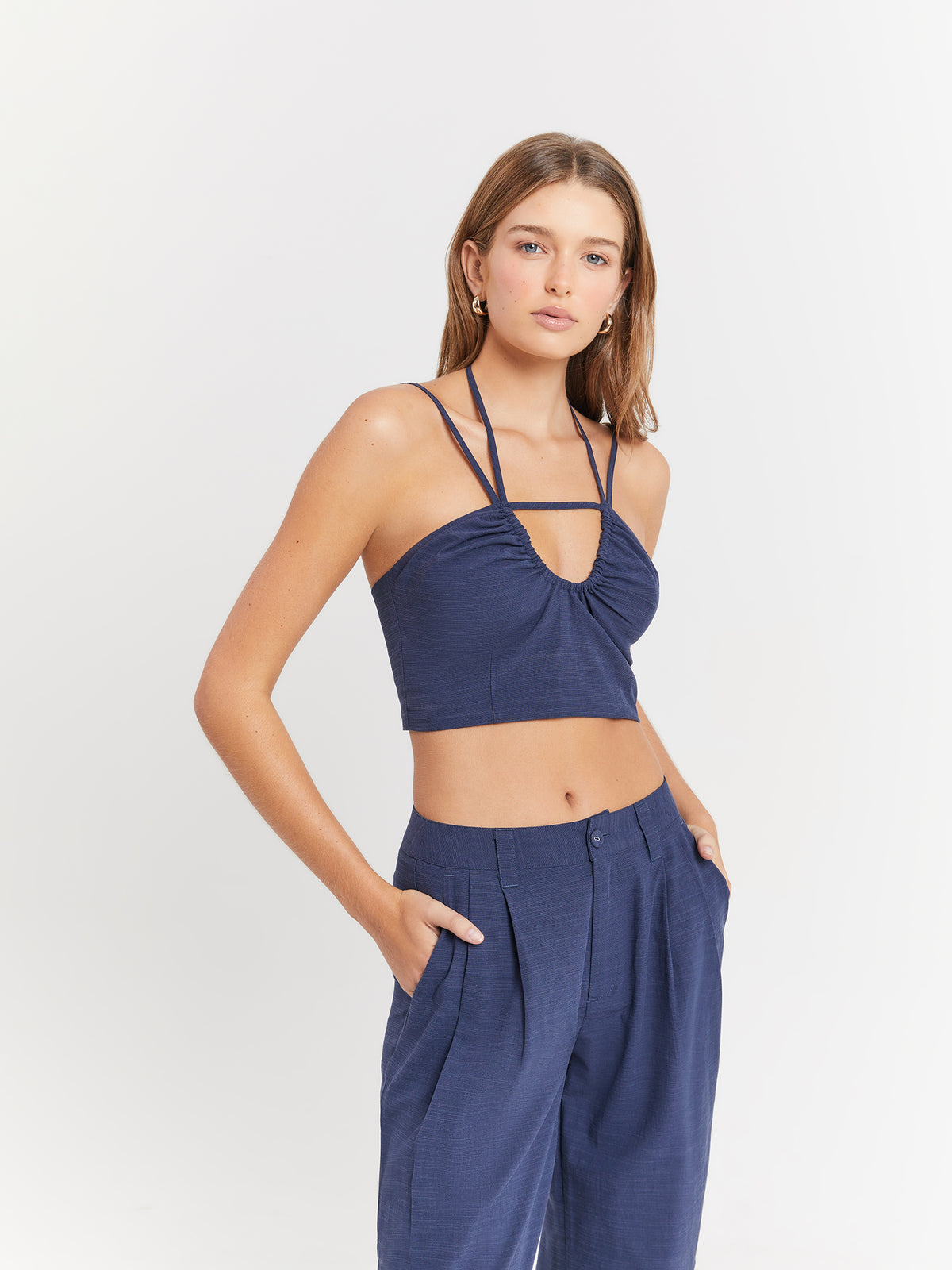 Lulu & Rose Valerie Strappy Top in Indigo | Indigo