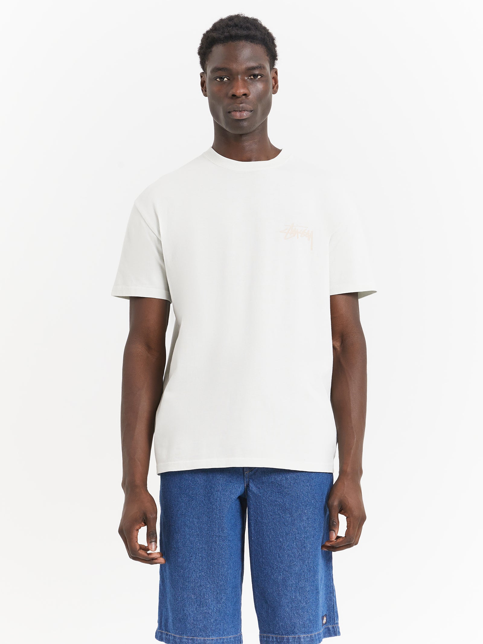 Elation Heavyweight T-Shirt in Pigment Washed White | Glue Store