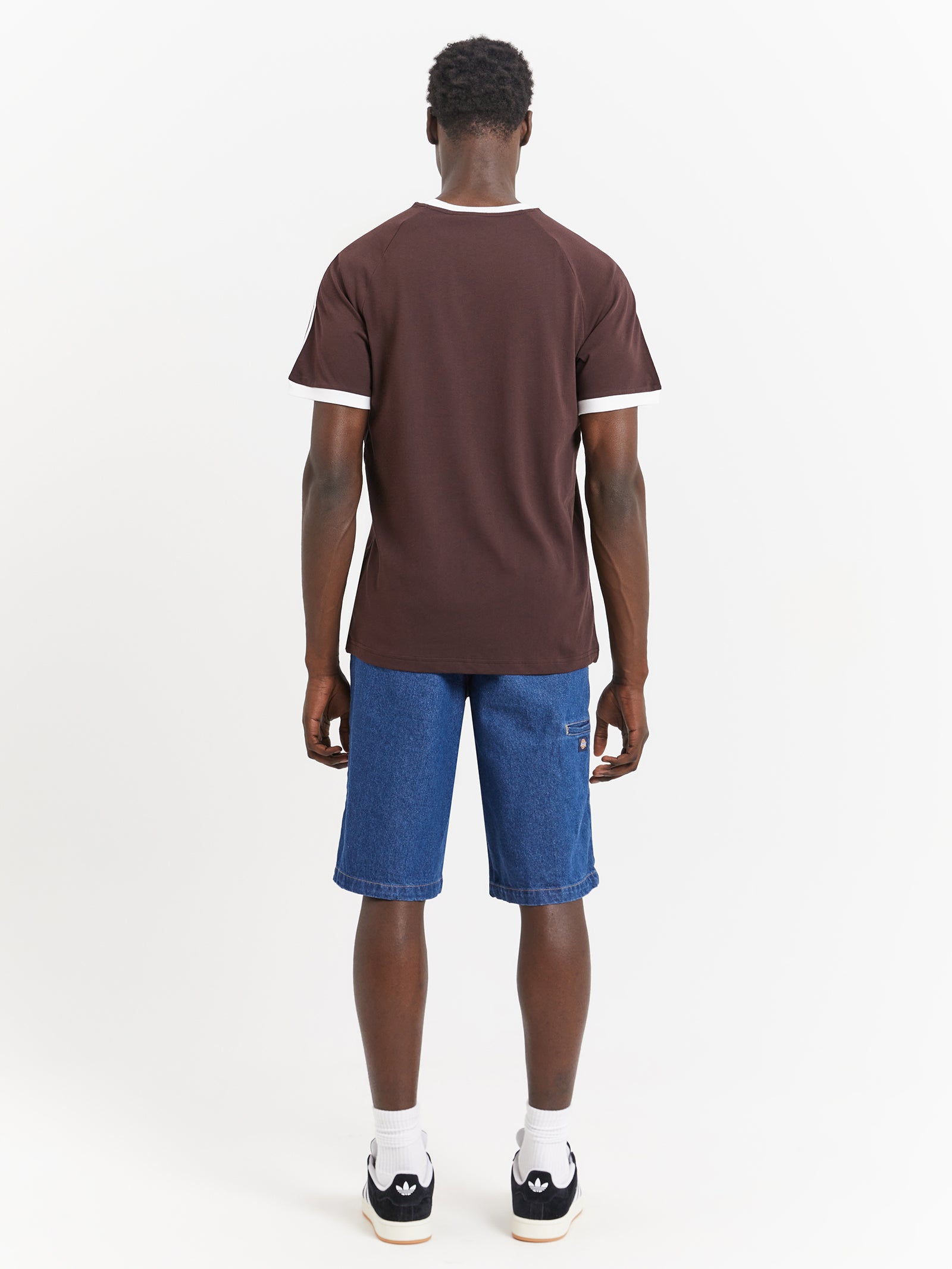 Adicolor Classics 3-Stripes T-Shirt in Shadow Brown