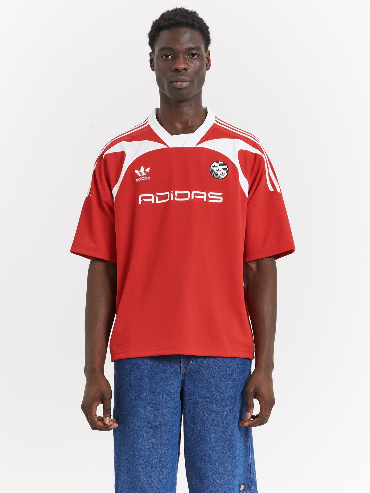 Adidas Oversized Jersey in Red | Red