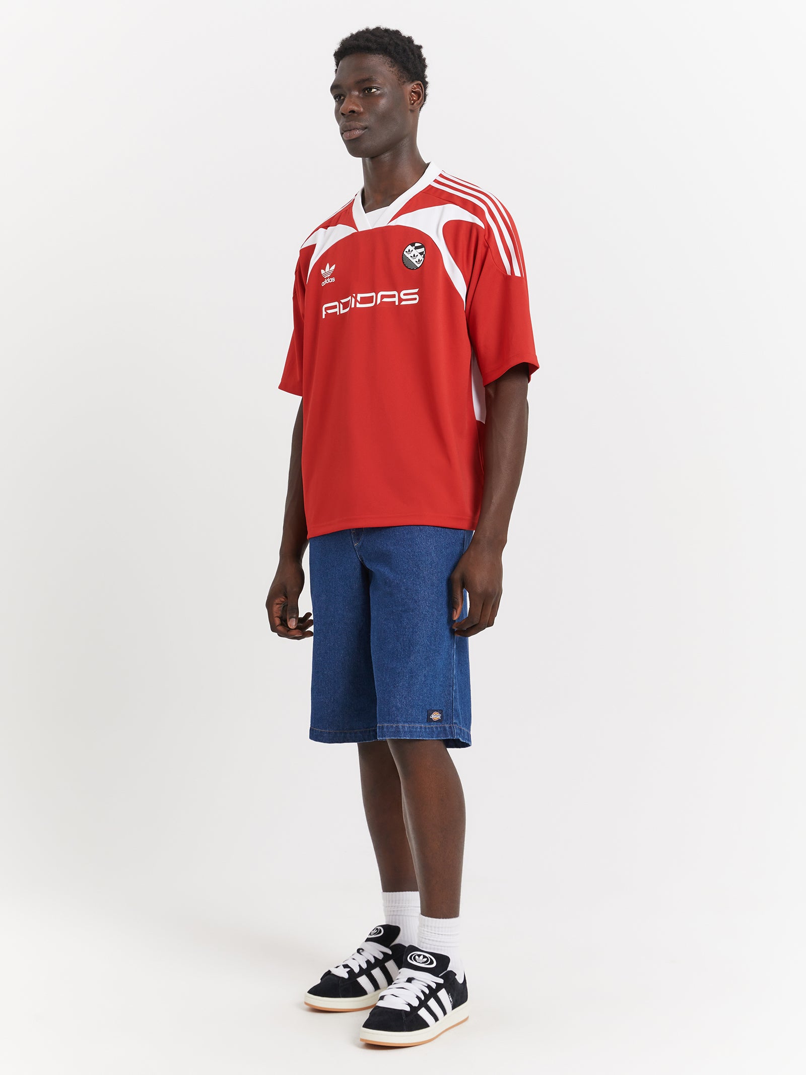 Adidas originals nova outlet oversized button down jersey