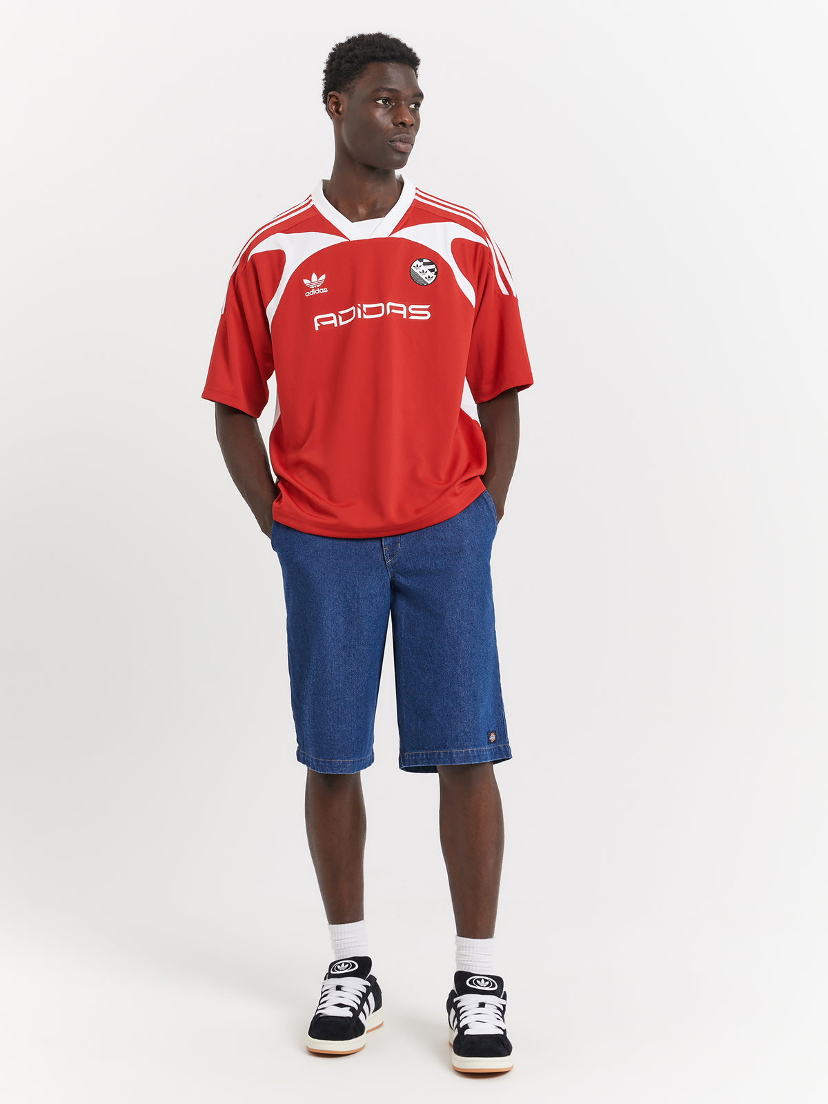 Adidas Oversized Jersey in Red | Red