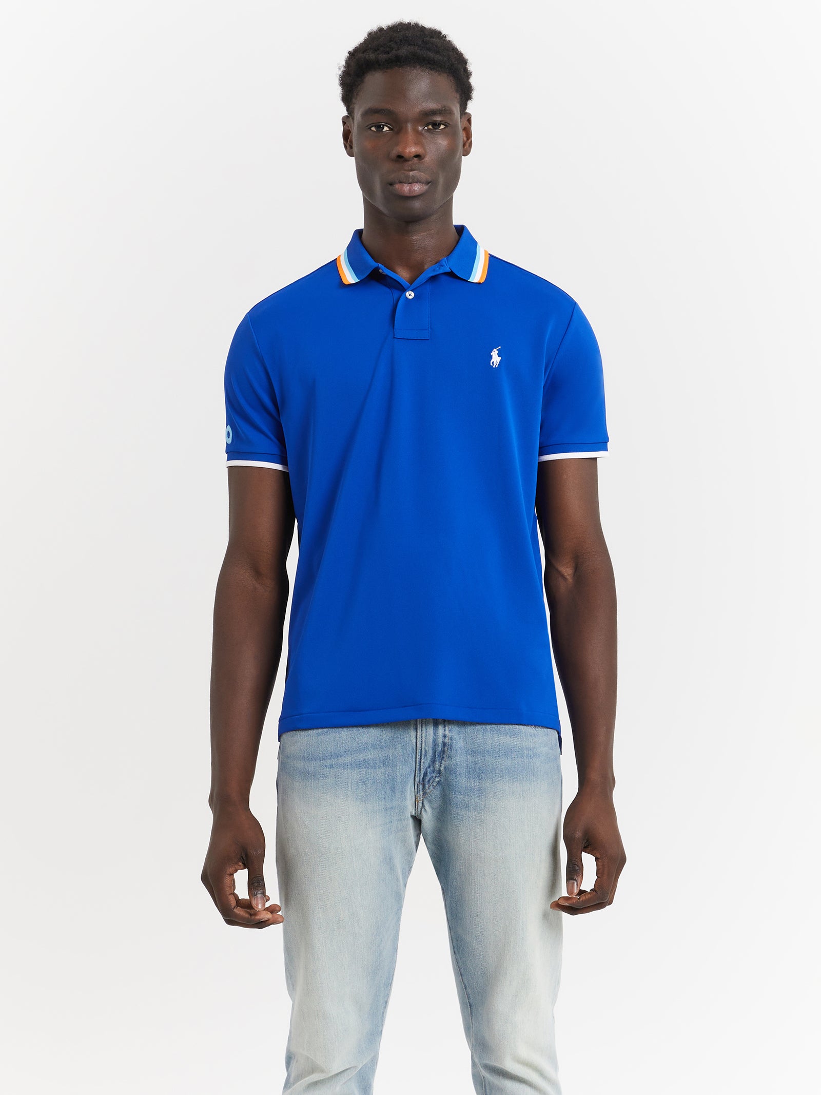 Australian Open Crew Polo Shirt in Pacific Royal | Glue Store