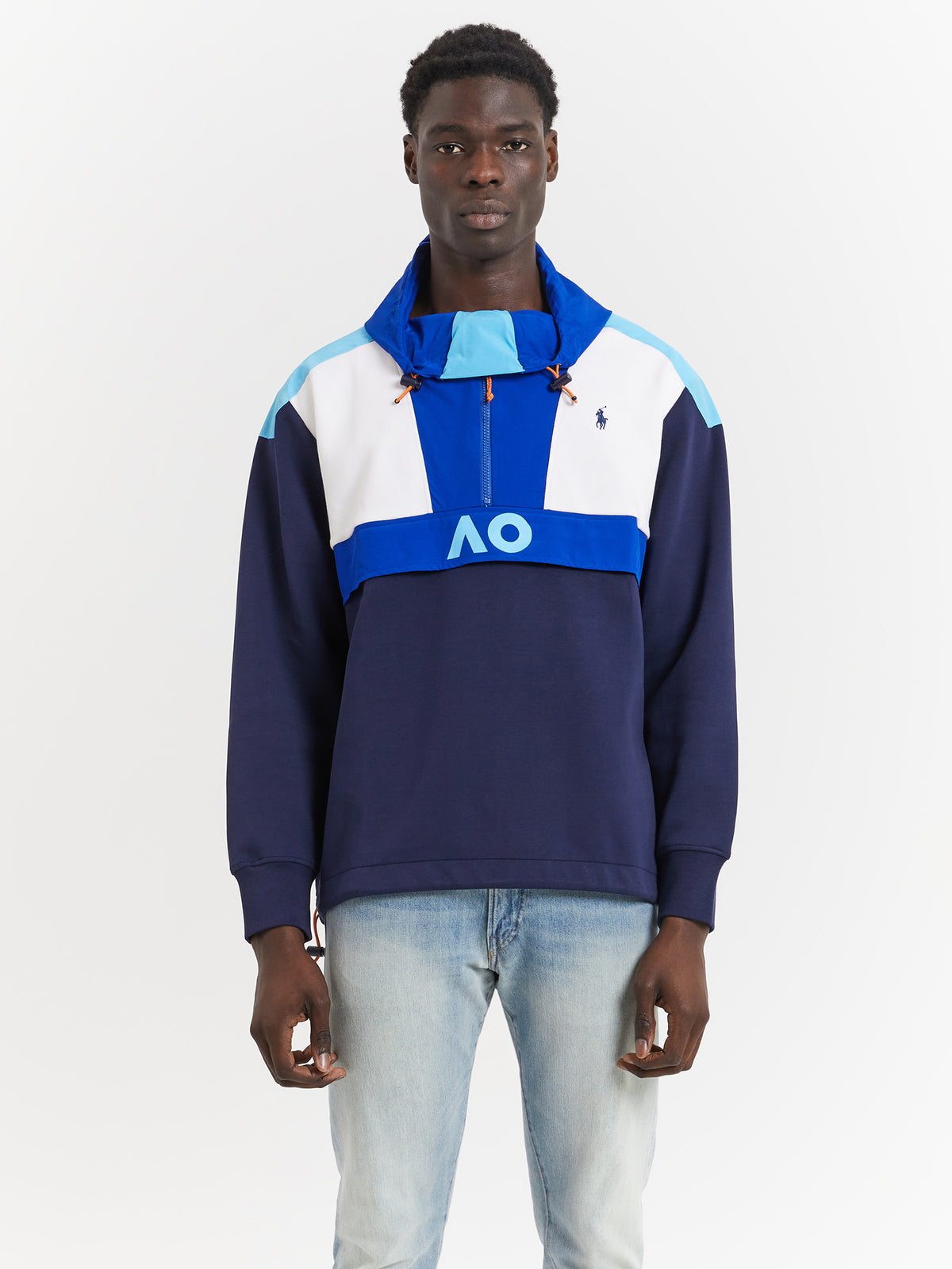 Polo Ralph Lauren Australian Open Jacket in French Navy & Multi | French Navy Multi