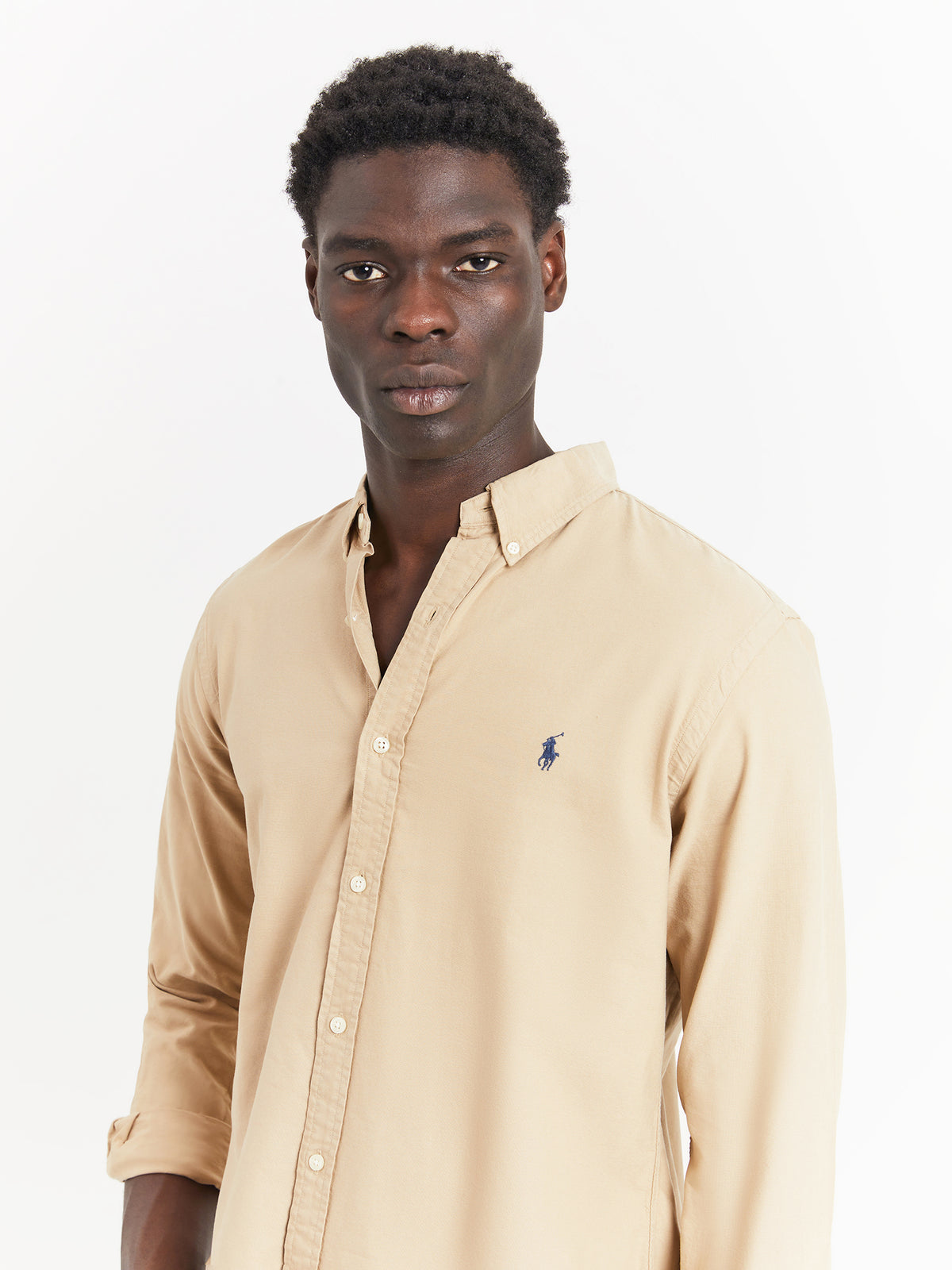 Polo Ralph Lauren 40/1 GD Oxford Shirt in Surrey Tan | Surrey Tan