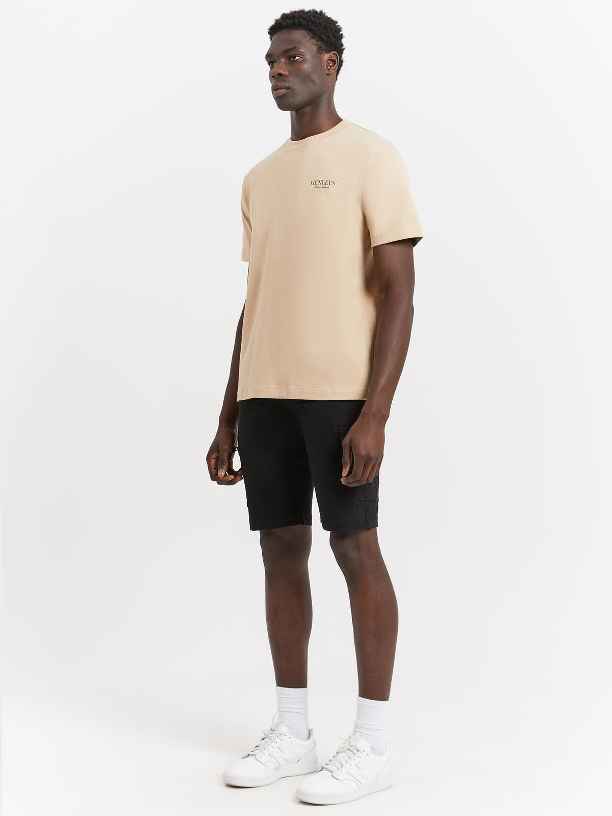 Henleys Crest T-Shirt in Bone | Bone