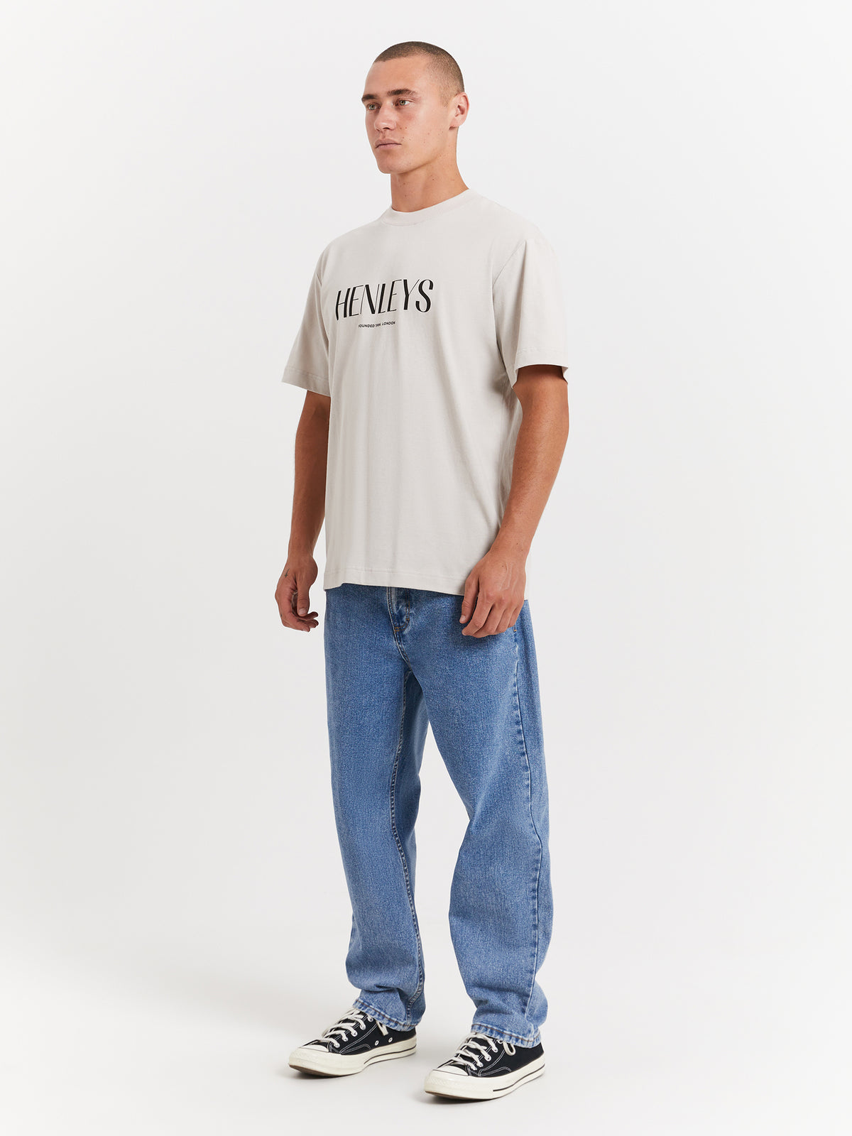 Henleys Baseline T-Shirt in Snow | Snow