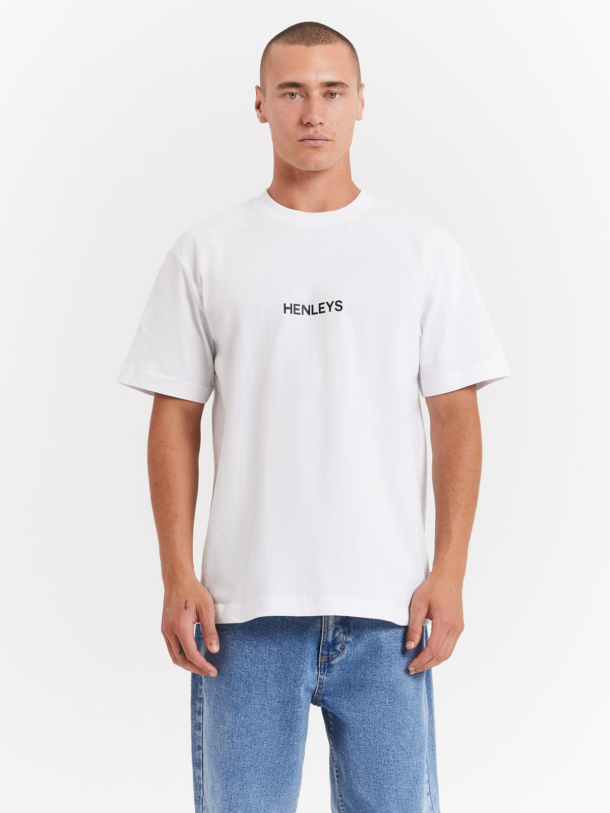 Henleys Statement T-Shirt in White | White