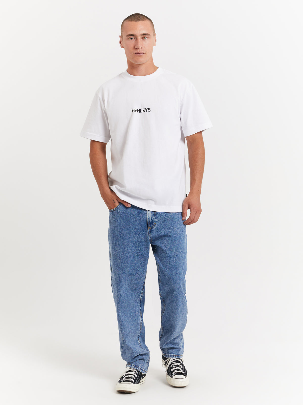 Henleys Statement T-Shirt in White | White