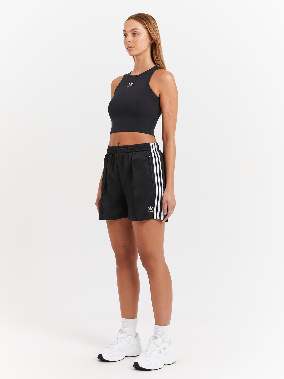 Adidas Essentials Rib Tank Top in Black | Black