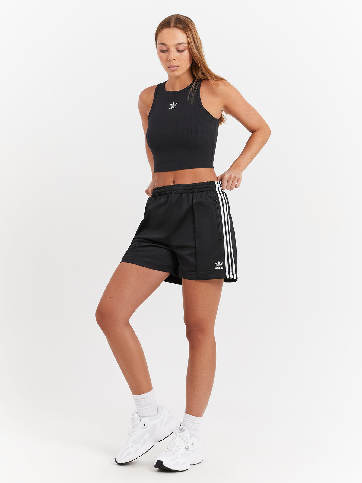 Adidas Essentials Rib Tank Top in Black | Black