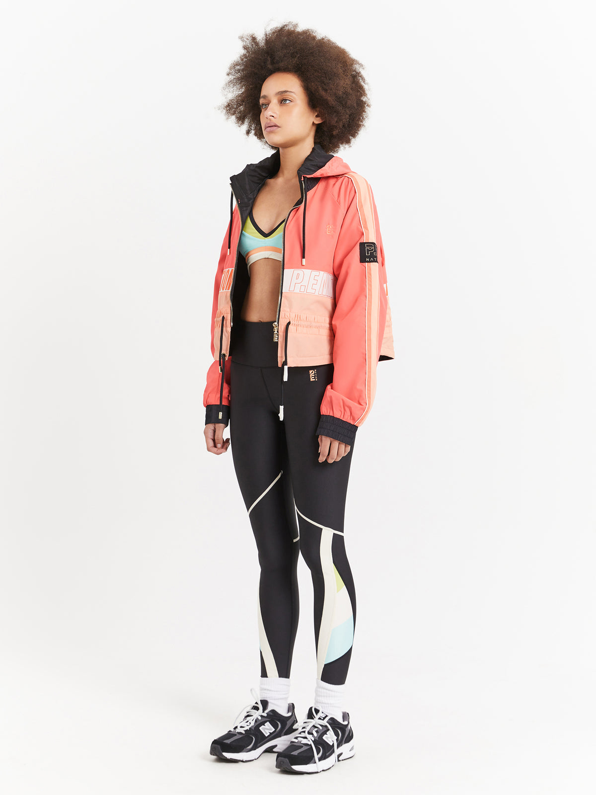 Pe Nation Cropped Man Down Jacket in Diva Pink | Pink