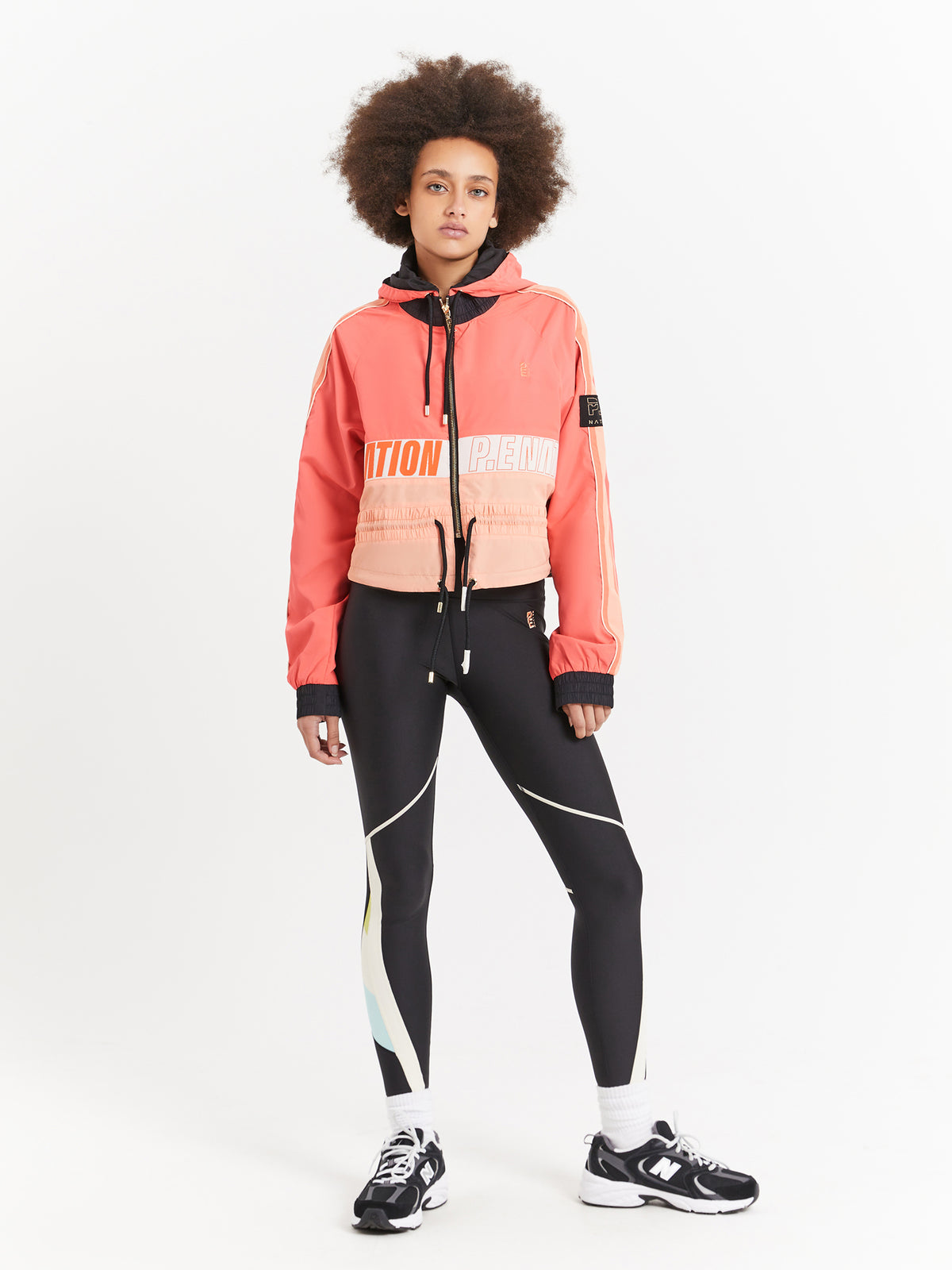 Pe Nation Cropped Man Down Jacket in Diva Pink | Pink