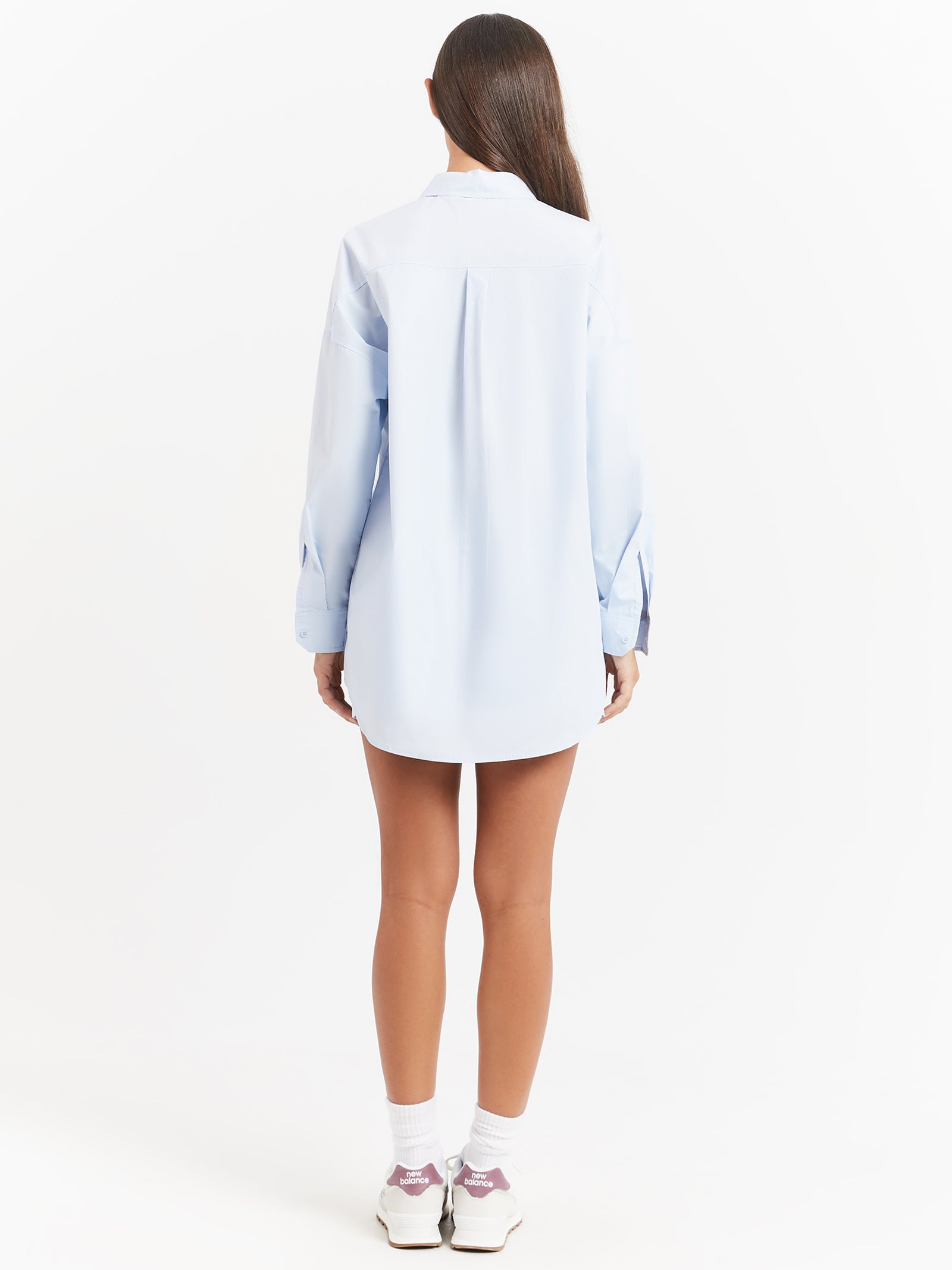 Lavina Oversized Shirt in Sky