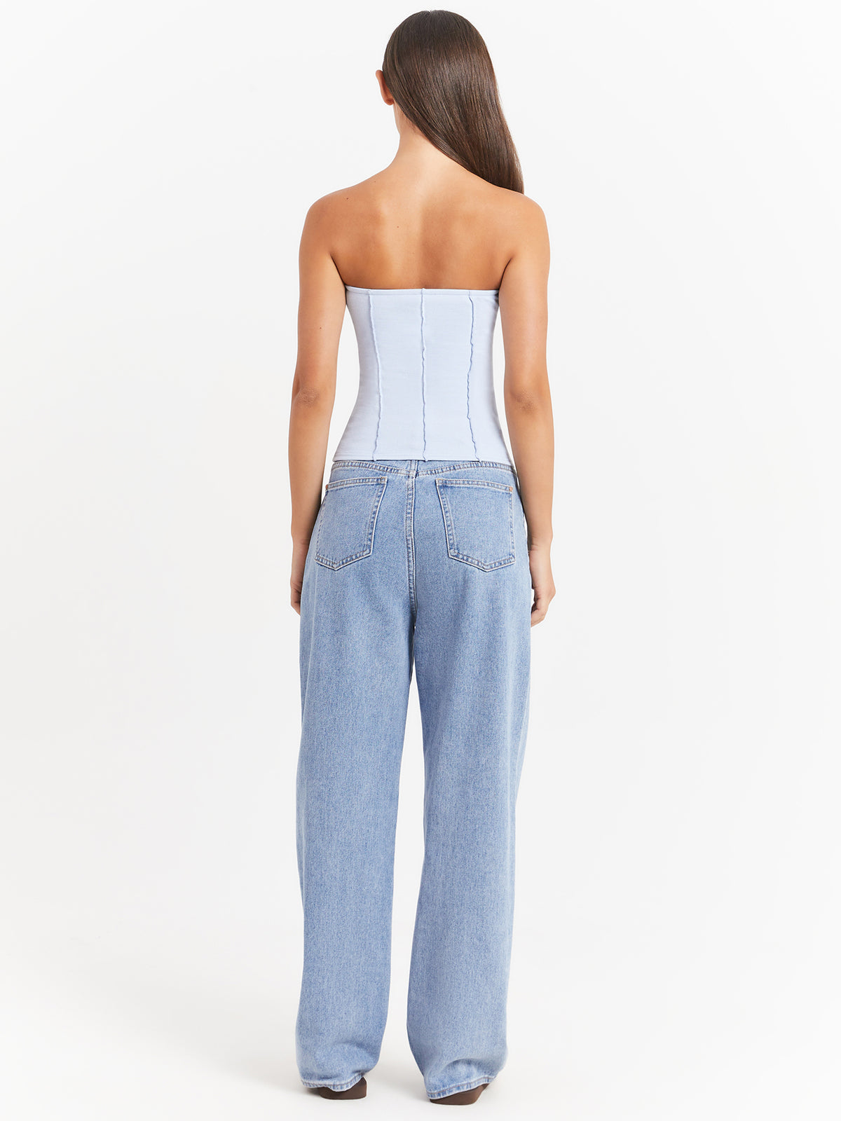 Beyond Her Eva Tube Top in Sky Blue | Sky Blue